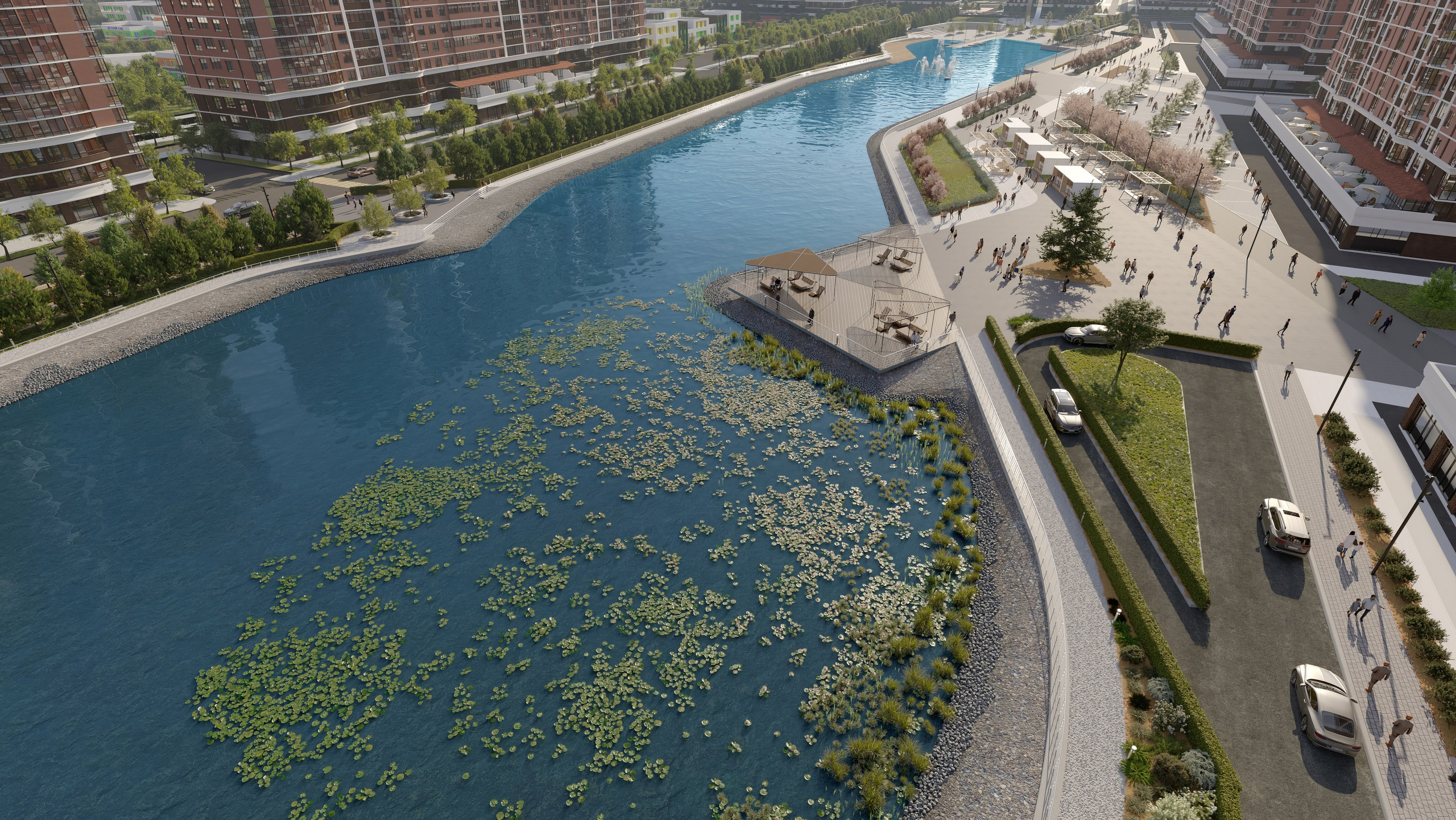 Живописный парк в Краснодаре — Архитектурная визуализация. 3Д Визуализация Интерьера и Архитектуры