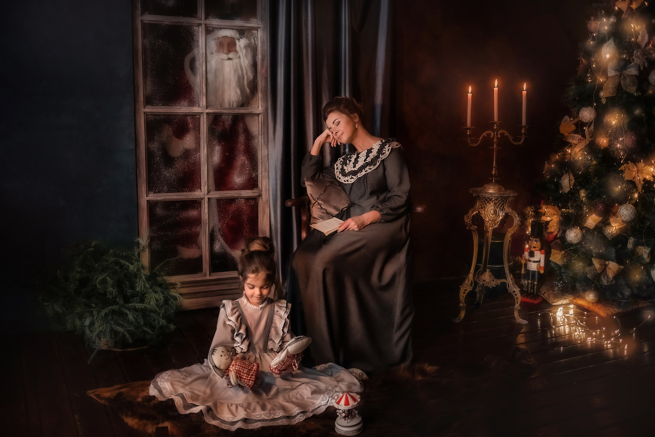 В ожидании Дедушки Мороза. Семейный и детский фотограф в Екатеринбурге Оксана Пипкина