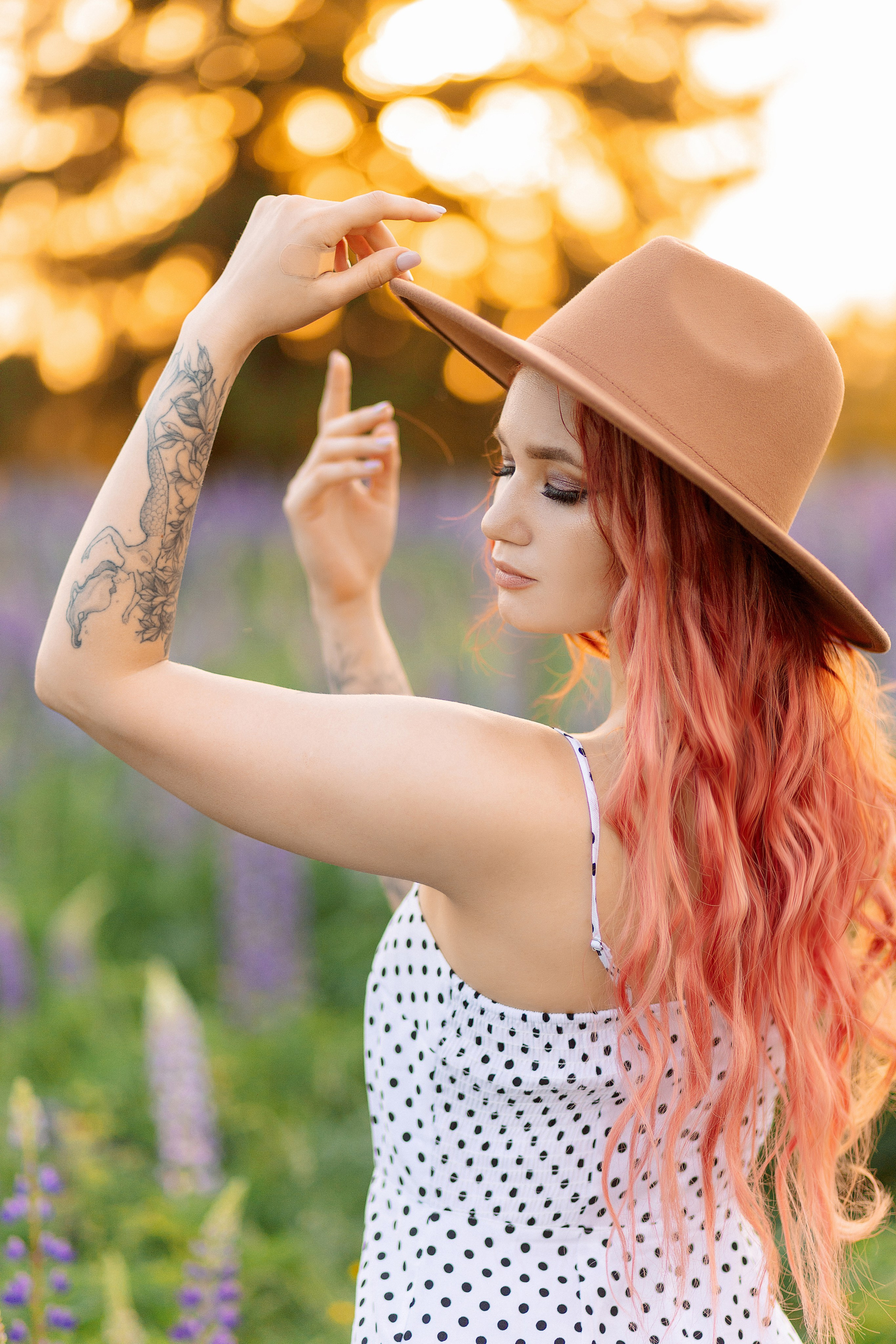 Люпиновая Фотосессия на закате. Профессиональный фотограф в Ижевске Леша Петров