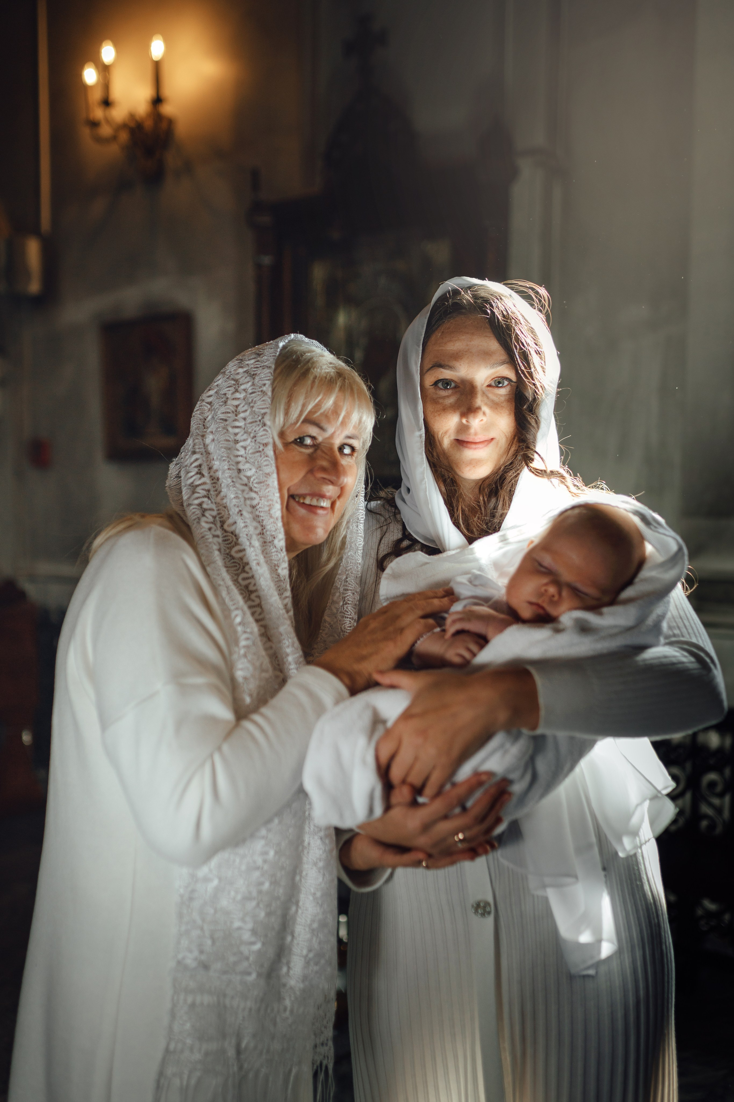 Крещение Тимура храм иконы Всех Скорбящих Радость, октябрь 2024