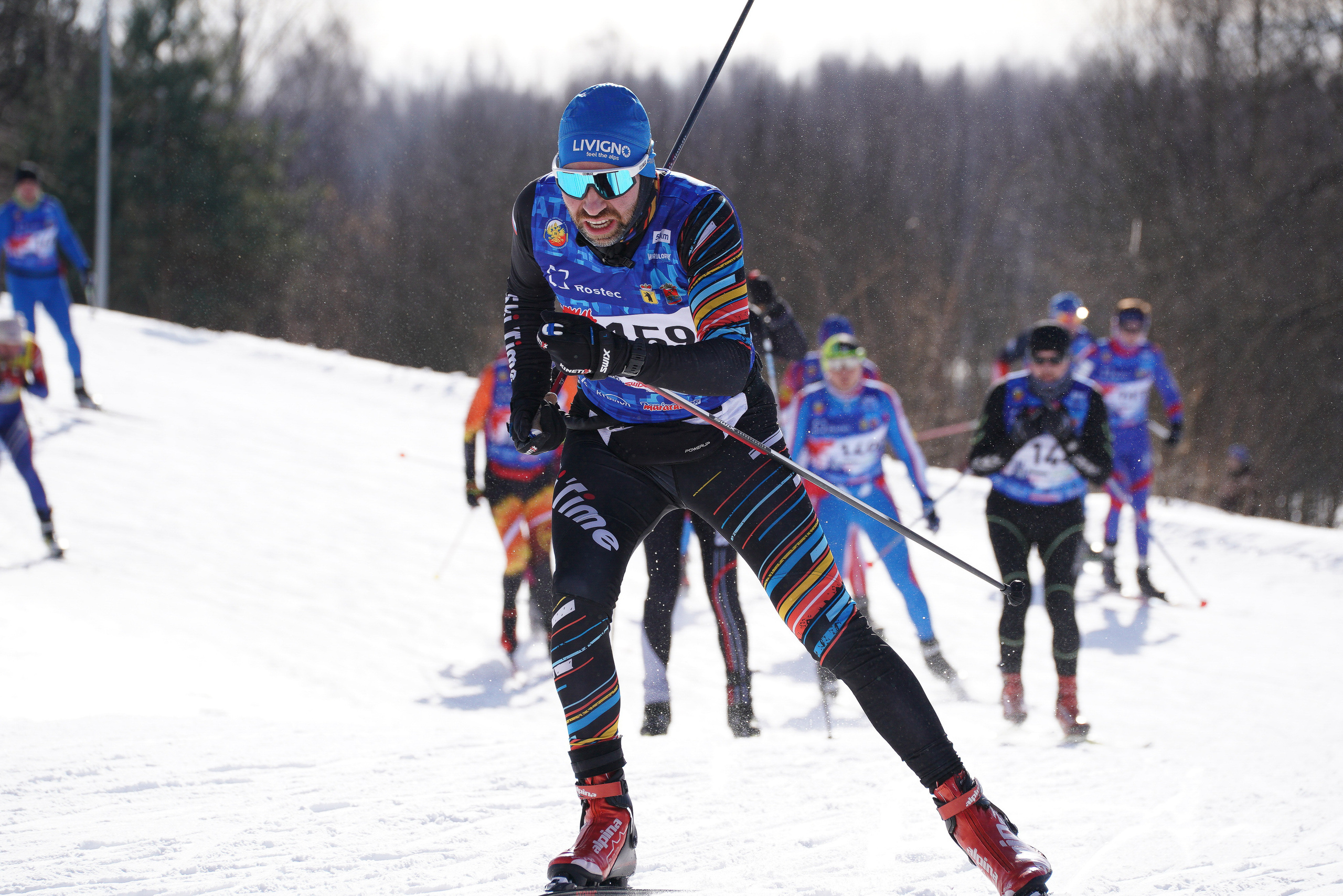 Дёминский лыжный марафон. Репортажный фотограф Сергей Сажин г. Ярославль