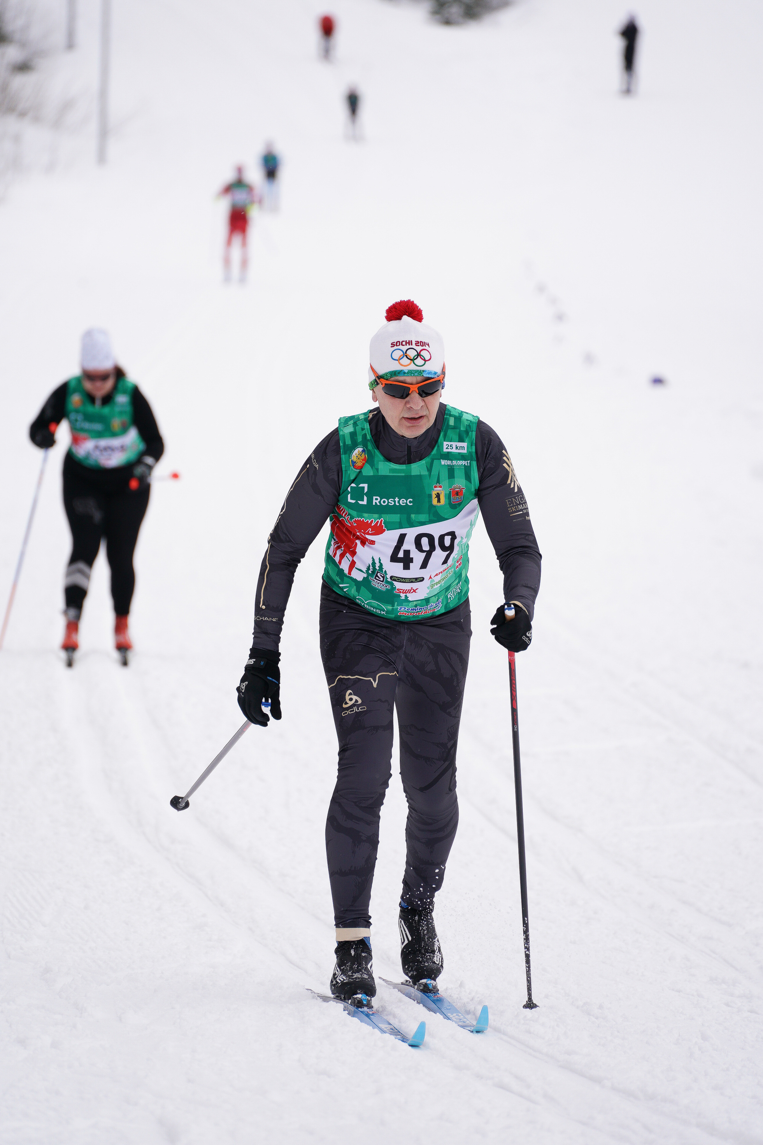 Дёминский лыжный марафон. Репортажный фотограф Сергей Сажин г. Ярославль
