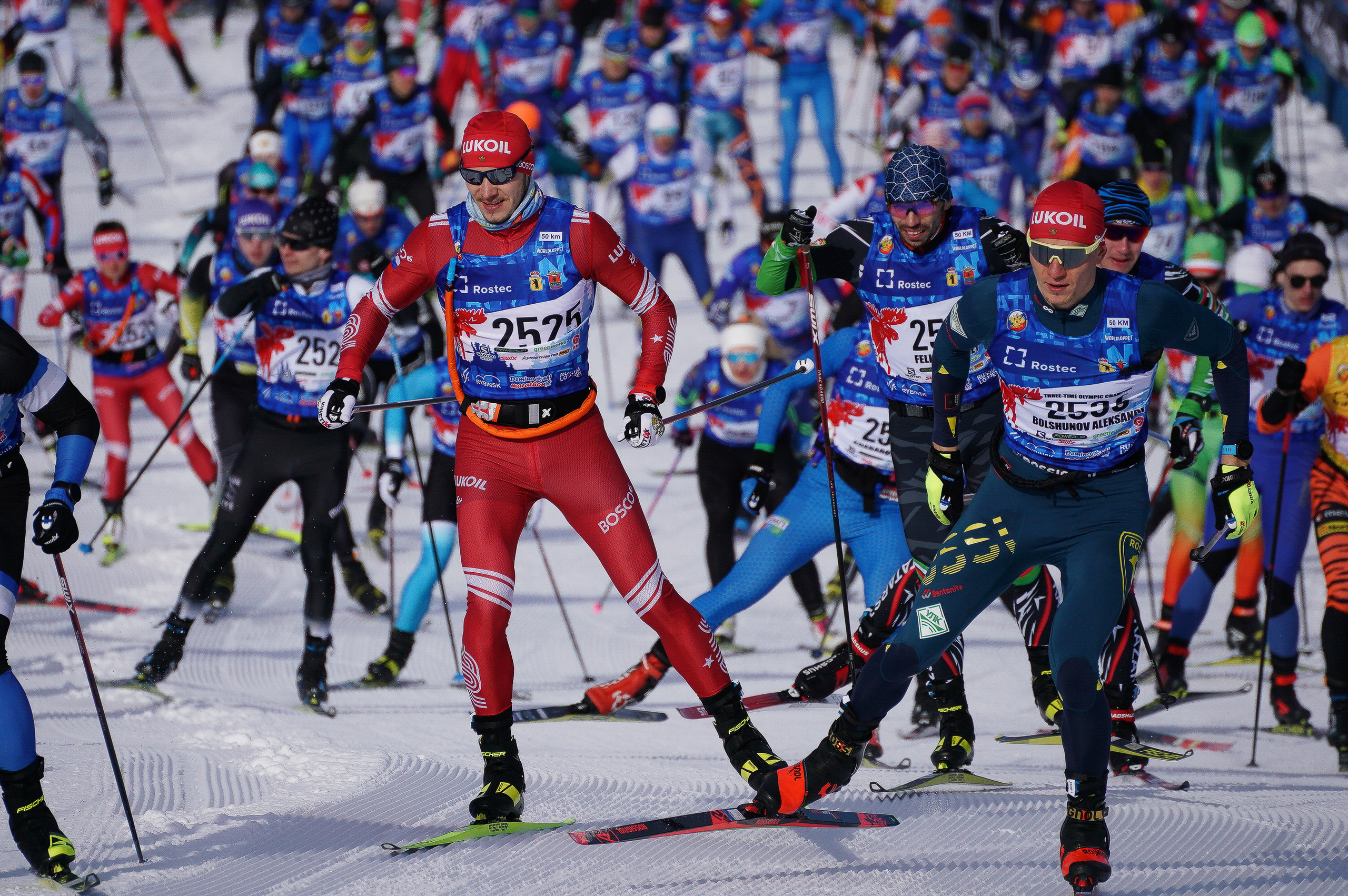 Дёминский лыжный марафон. Репортажный фотограф Сергей Сажин г. Ярославль