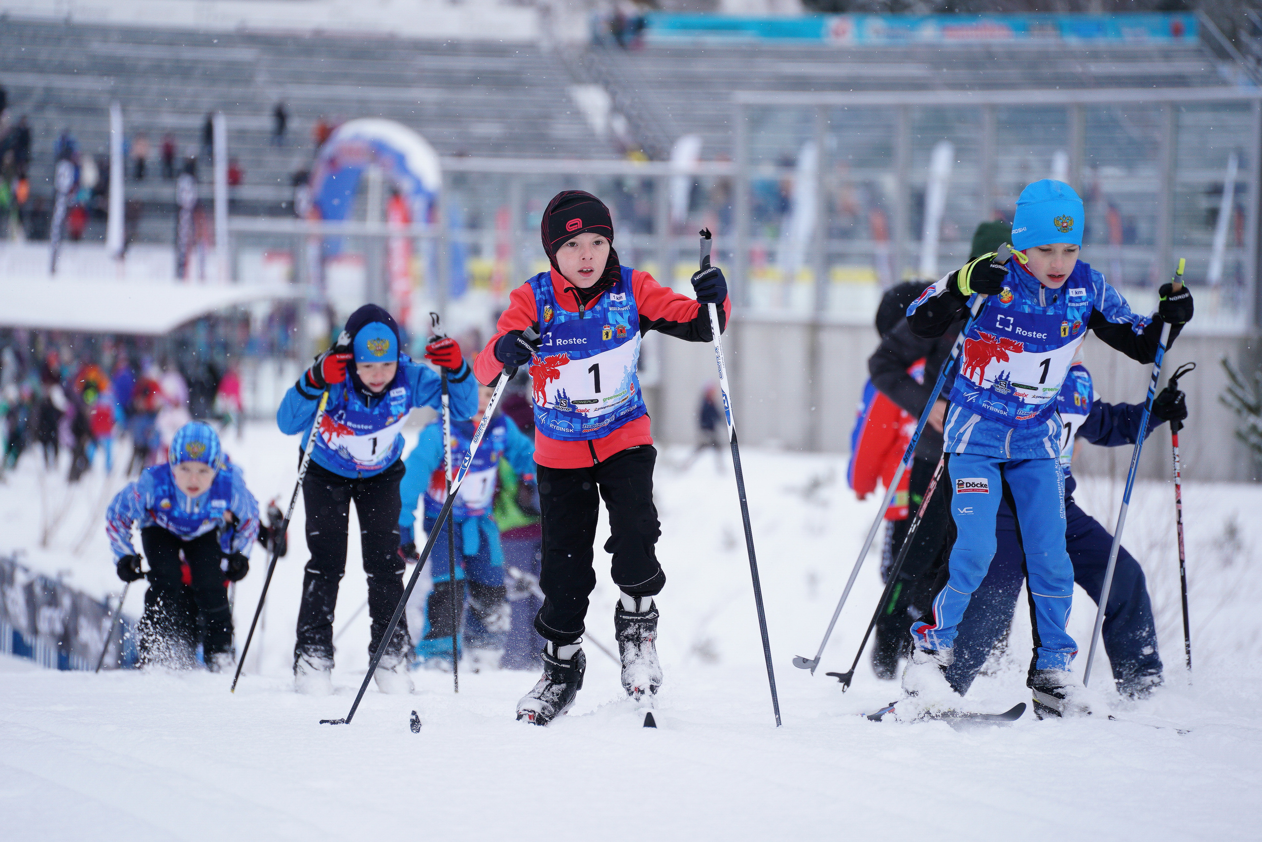Дёминский лыжный марафон. Репортажный фотограф Сергей Сажин г. Ярославль