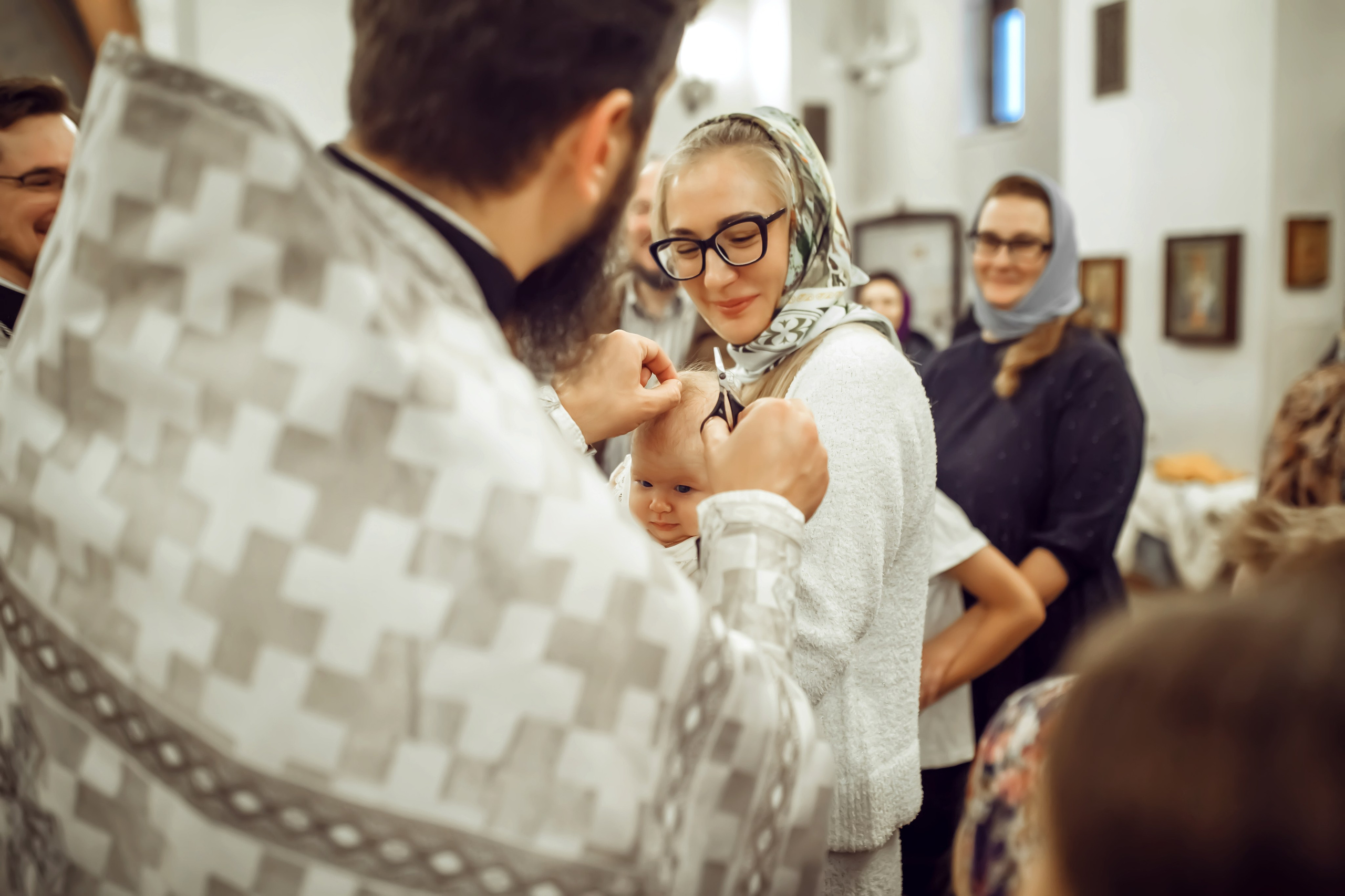 Крещение Анны. Фотограф на Крещение, семейный фотограф в Москве