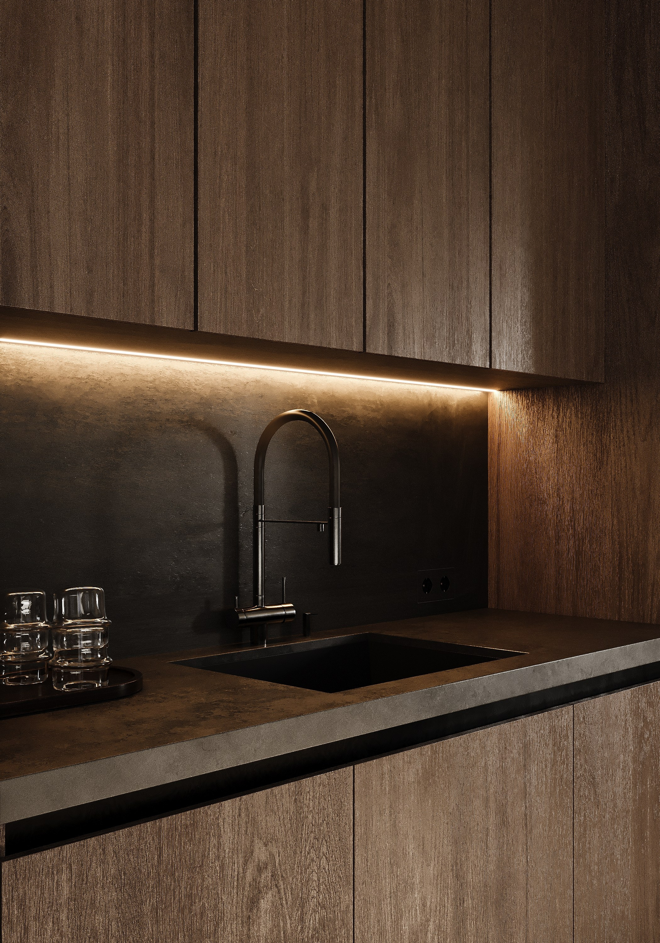 Частный дом 160 м². Визуализации интерьера