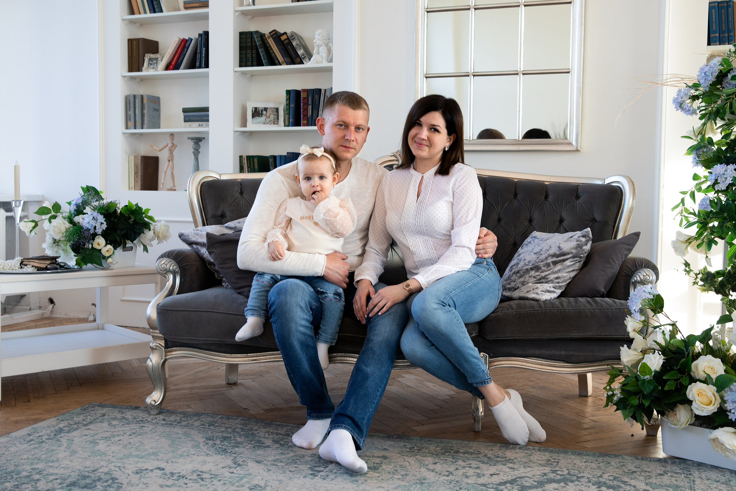 Олеся, Женя и Милана. Фотостудия Gaga. Семейный и школьный фотограф Катерина Голубева