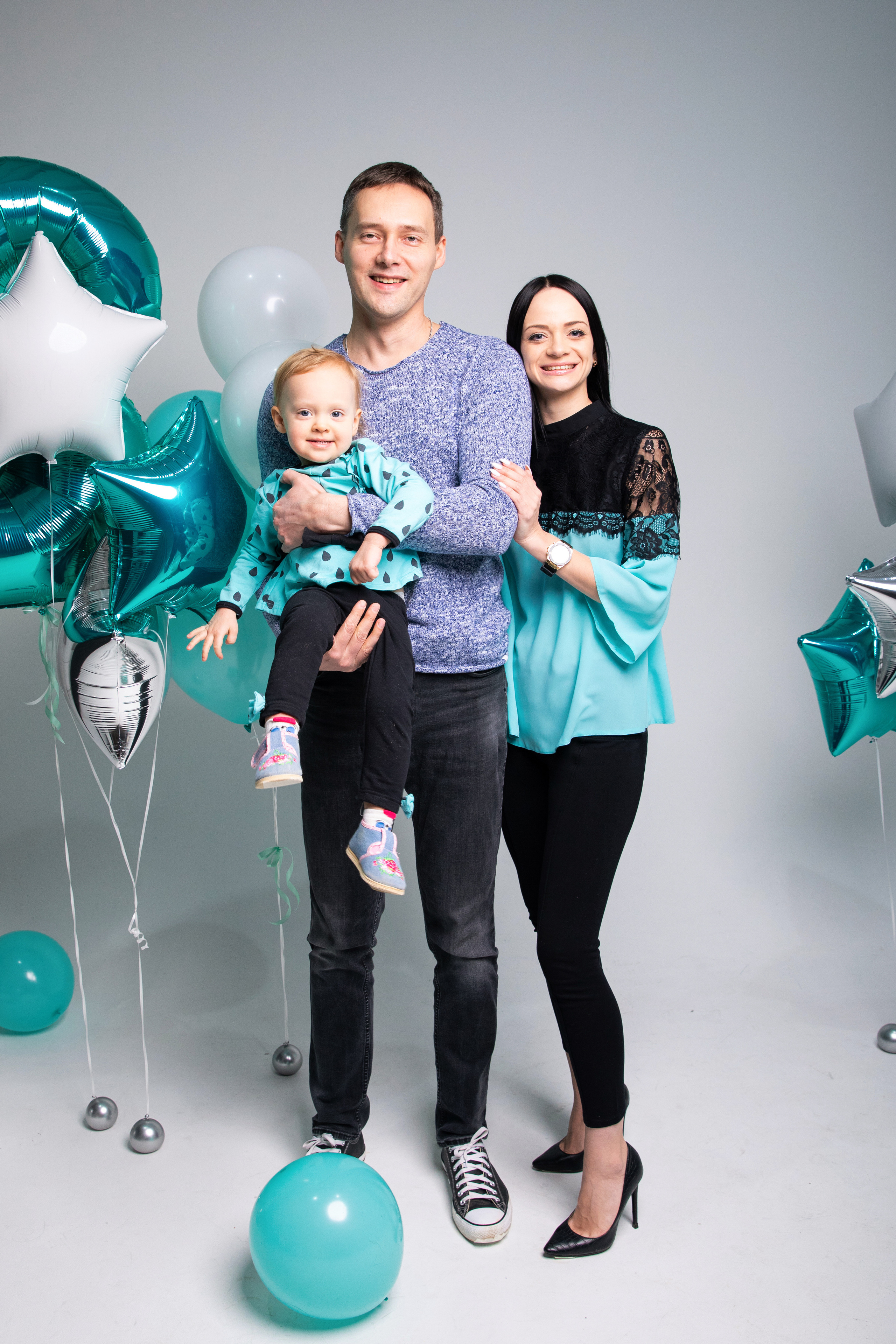 Наташа, Олег и Ника. Фотостудия Insite. Семейный и школьный фотограф Катерина Голубева