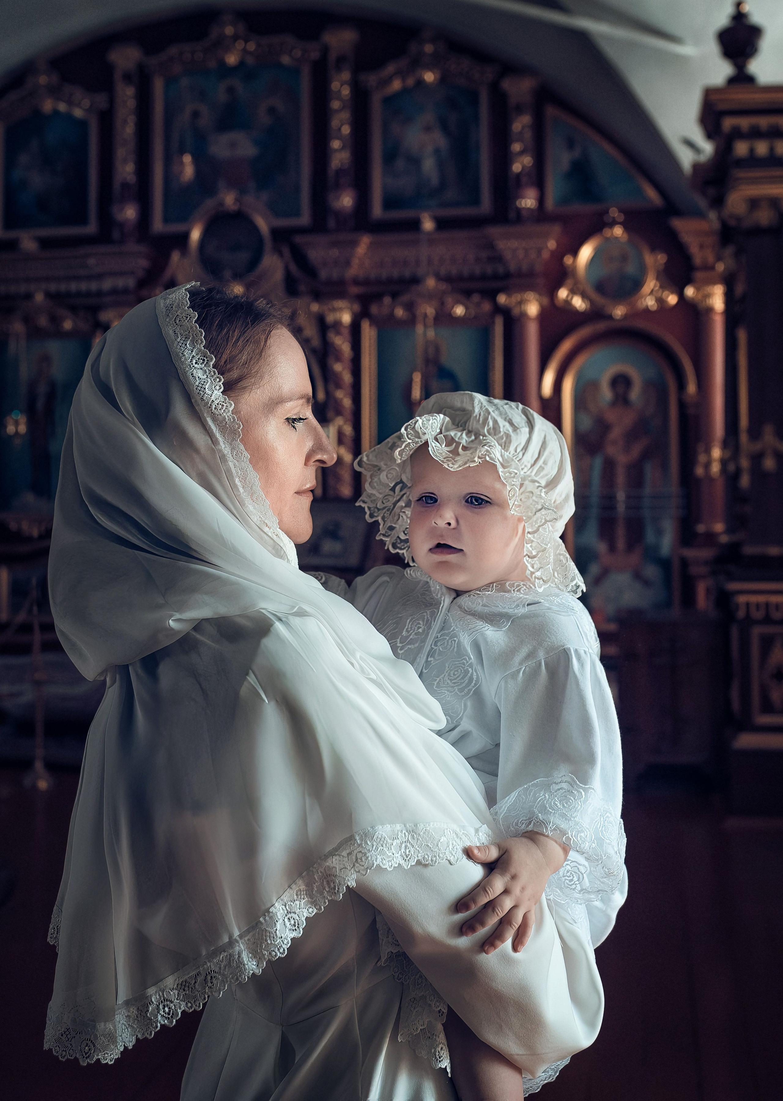 Съемка таинства крещения в Красноярске. Фотографы крещения/венчания  Красноярск Татьяна и Вячеслав Переваловы