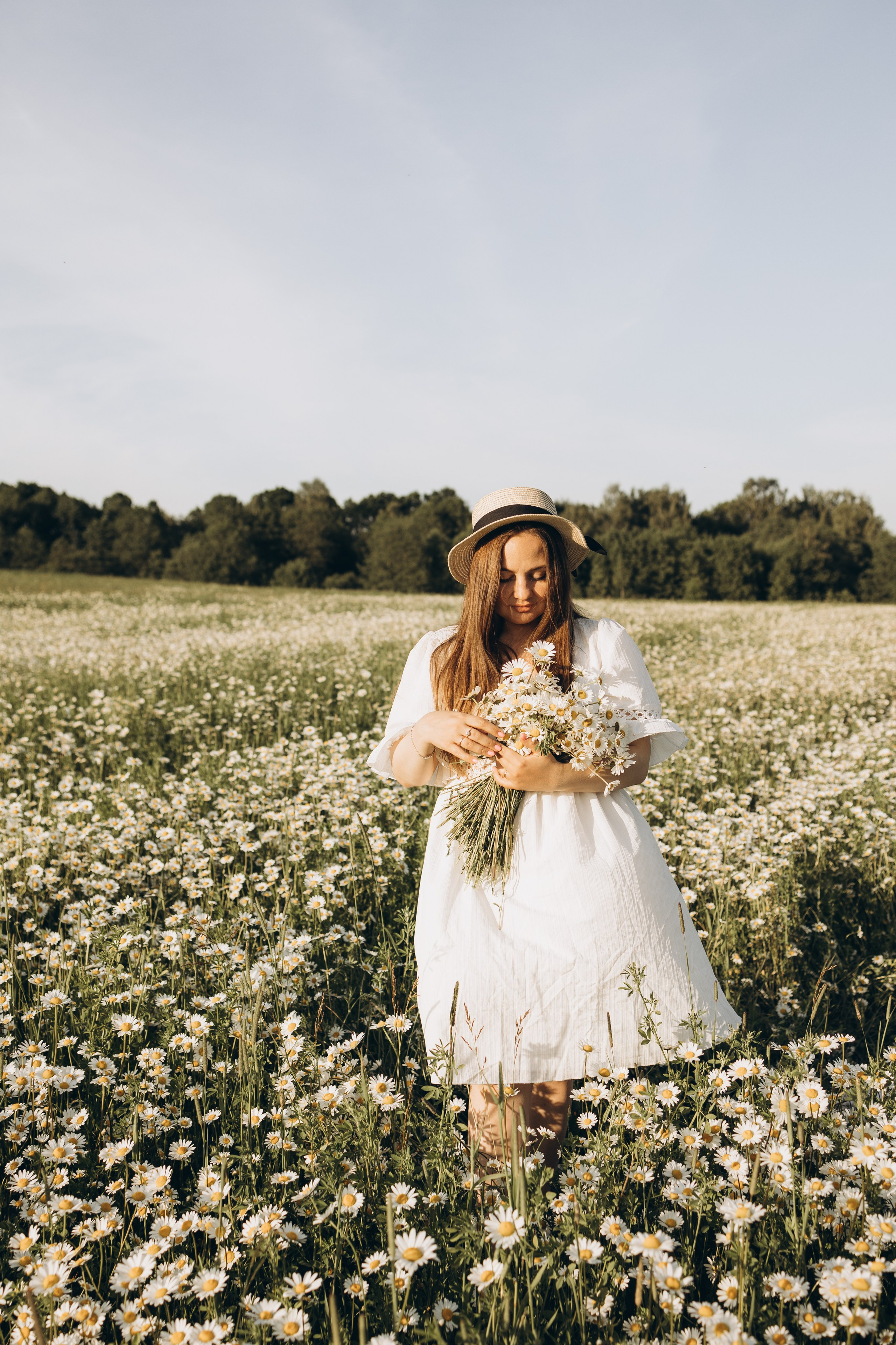 Маша и ромашки. Семейный фотограф в Москве Виктория Ястребинская