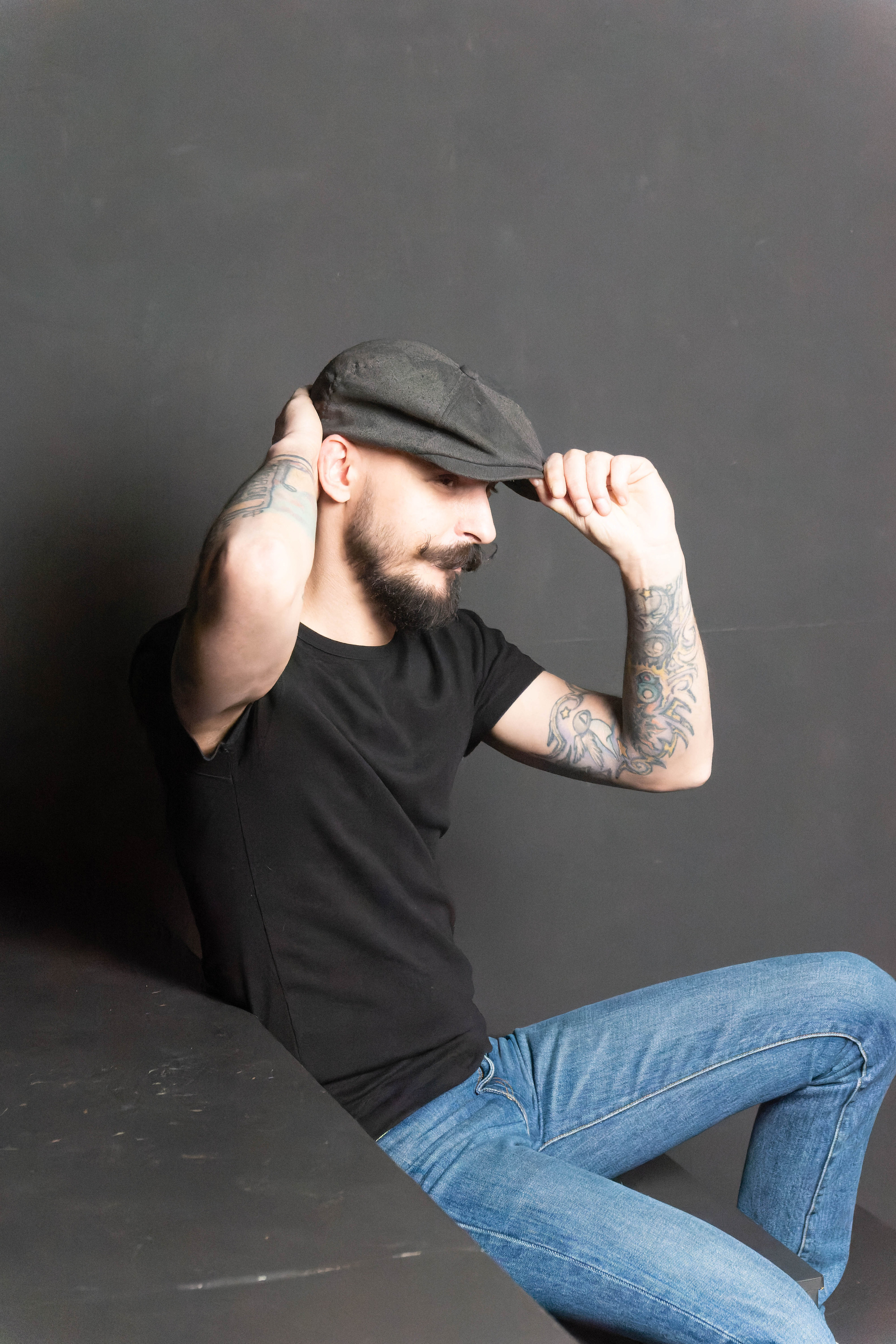 Мужской портрет в стиле "Пуаро". Strona internetowa fotografki Elly Tev