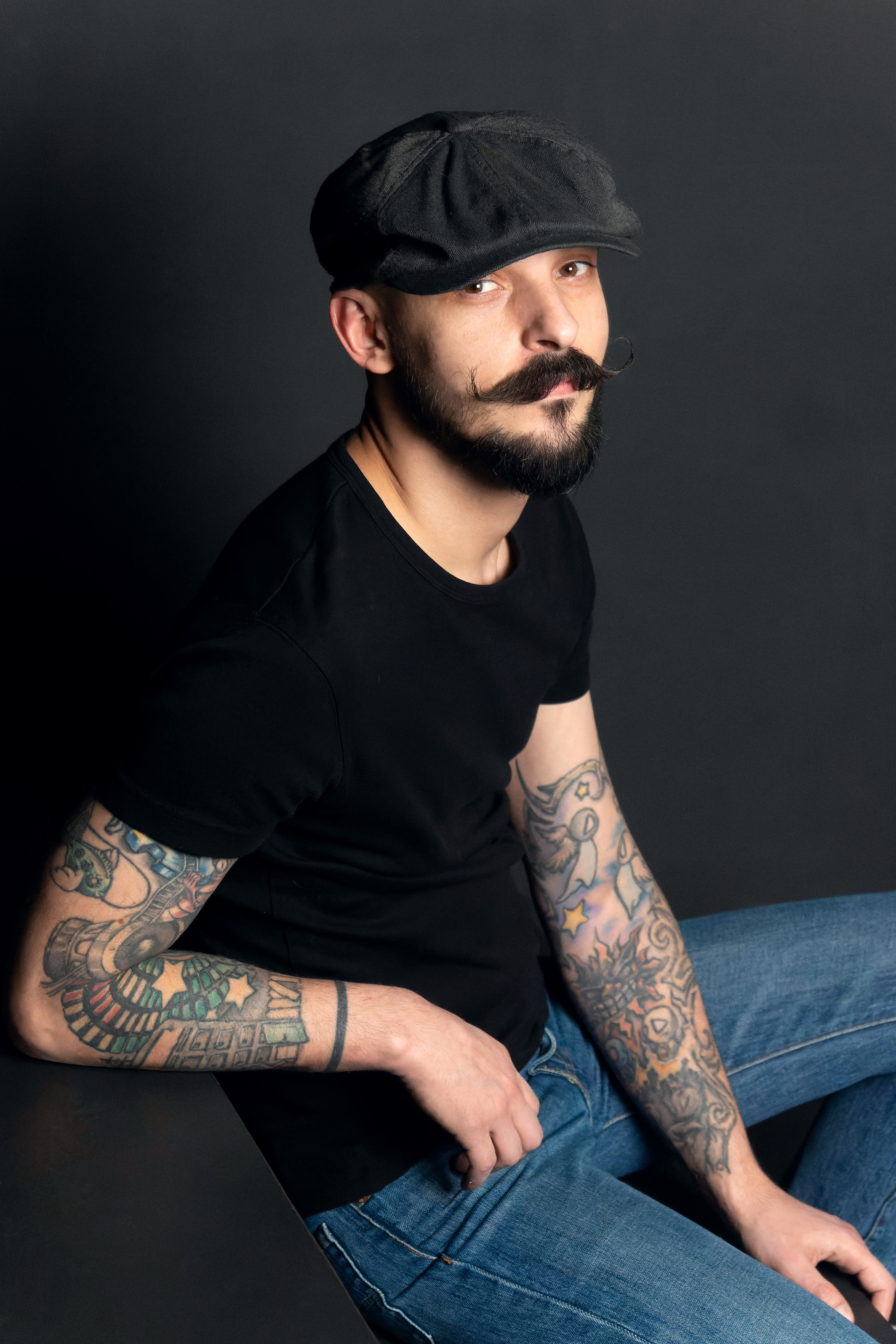 Мужской портрет в стиле "Пуаро". Strona internetowa fotografki Elly Tev