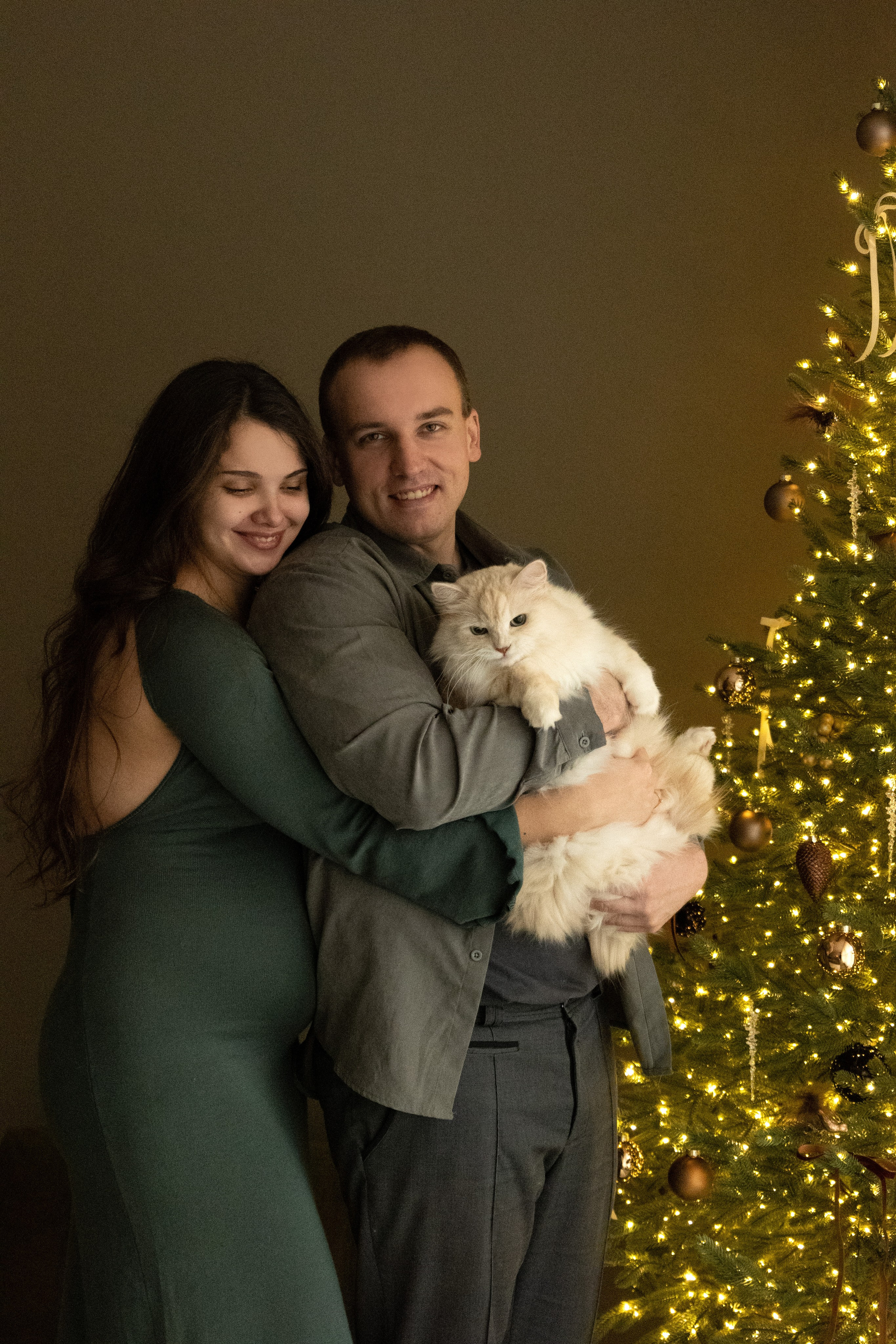 Домашняя новогодняя фотосесиия беременности. Фотограф видеограф Ольга Василевская