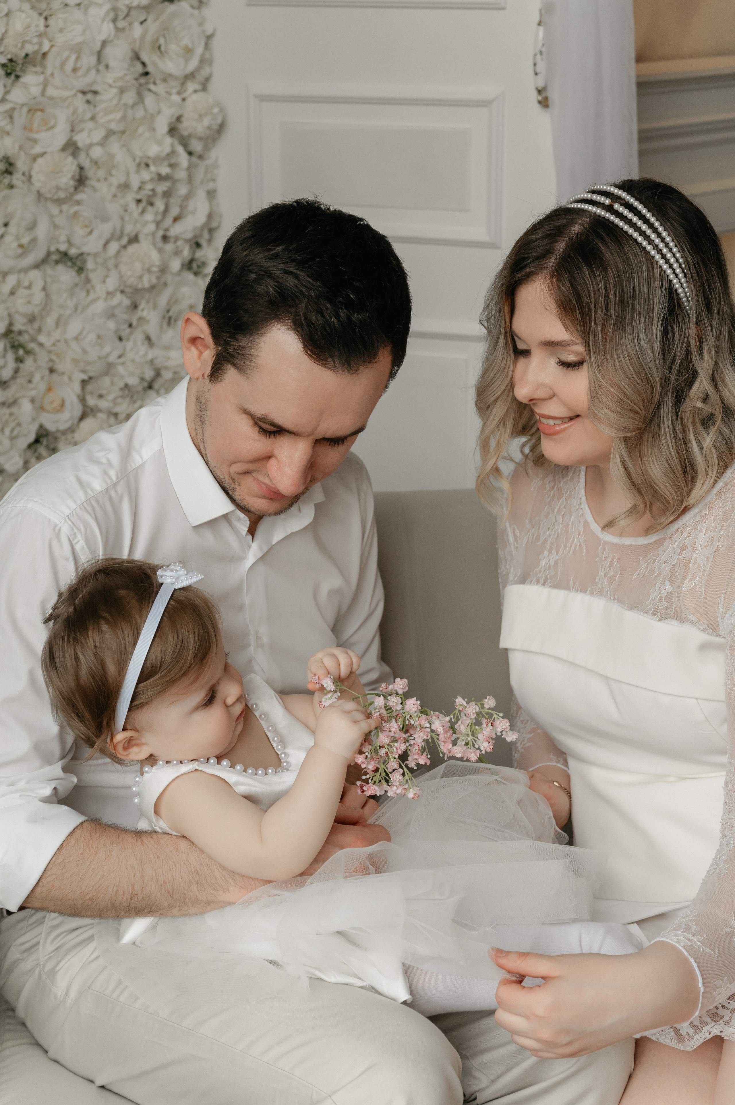 Годовасие малышки Киры в студии. Свадебный фотограф Мария Строгонова