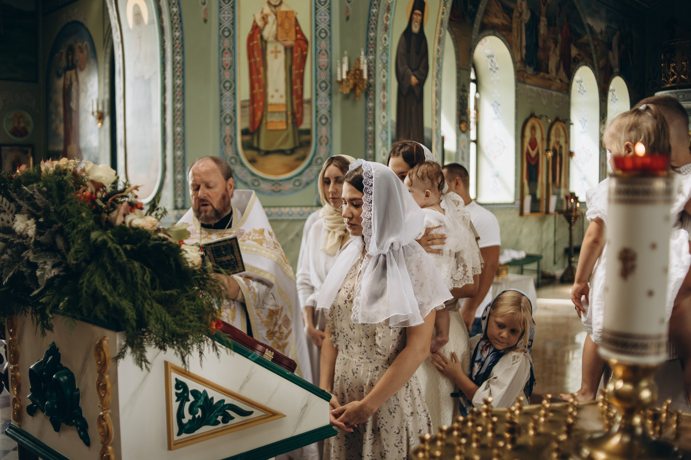 Крещение Варвары и Елизаветы. Семейный фотограф в Волгодонске Краченцева Анна