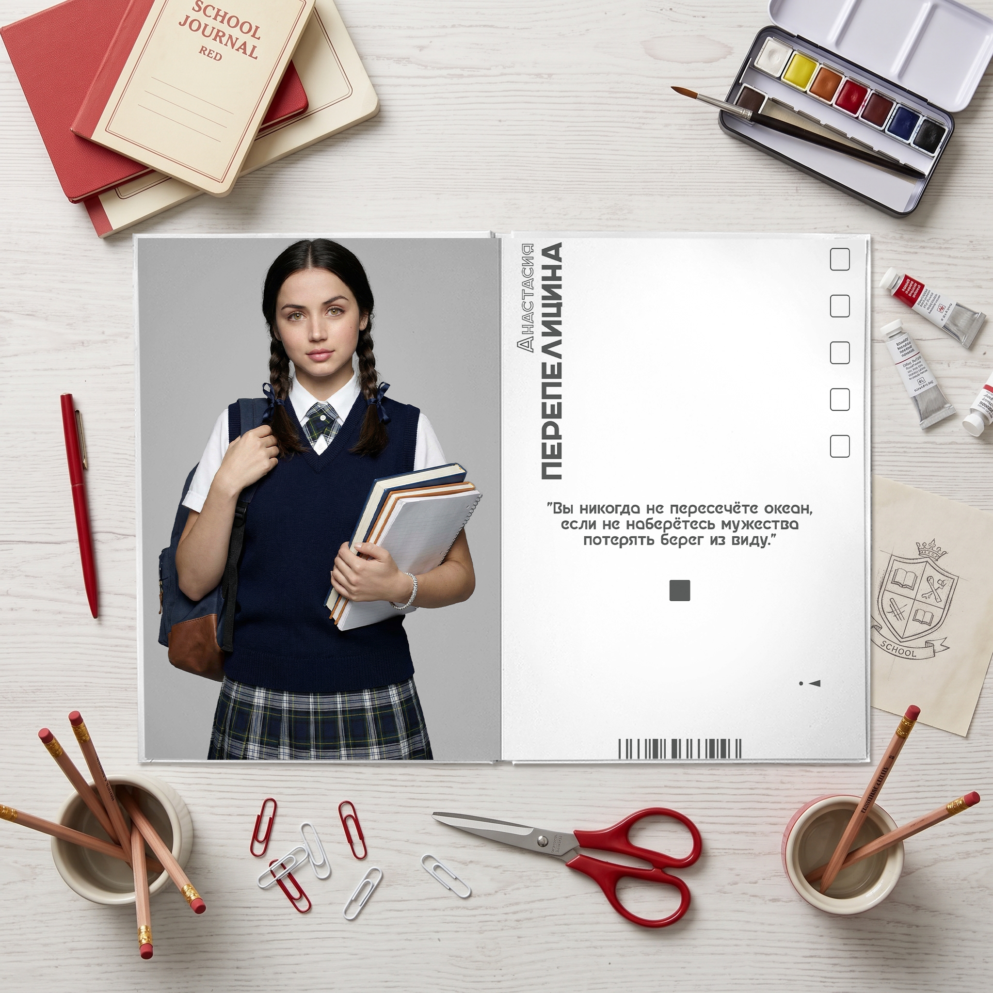 052 School Journal. Дизайны, psd шаблоны школьных и выпускных альбомов и обложек