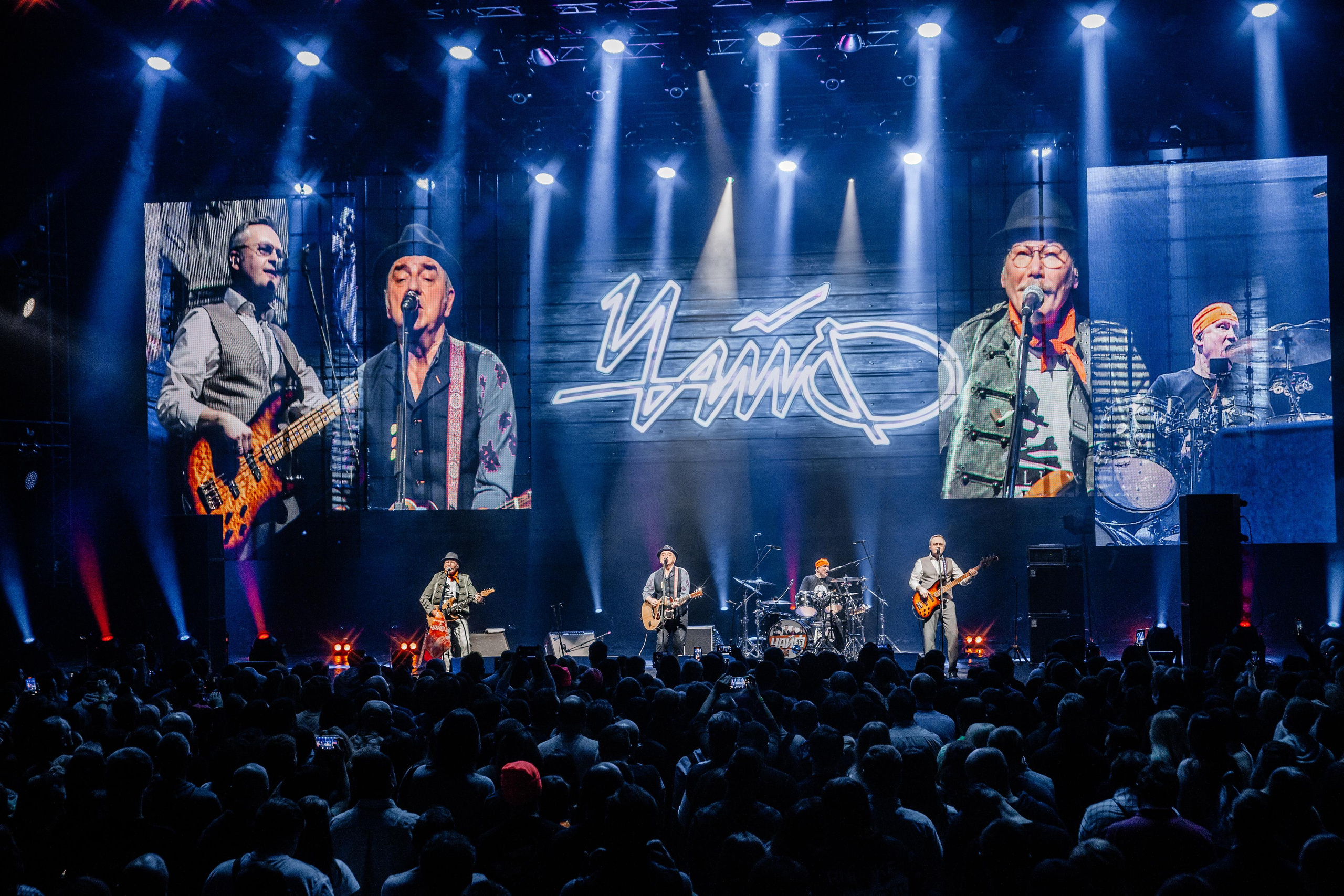 Чайф, Crocus City Hall. Фотограф Ольга Махалова — Санкт-Петербург, Москва, Нижний Новгород