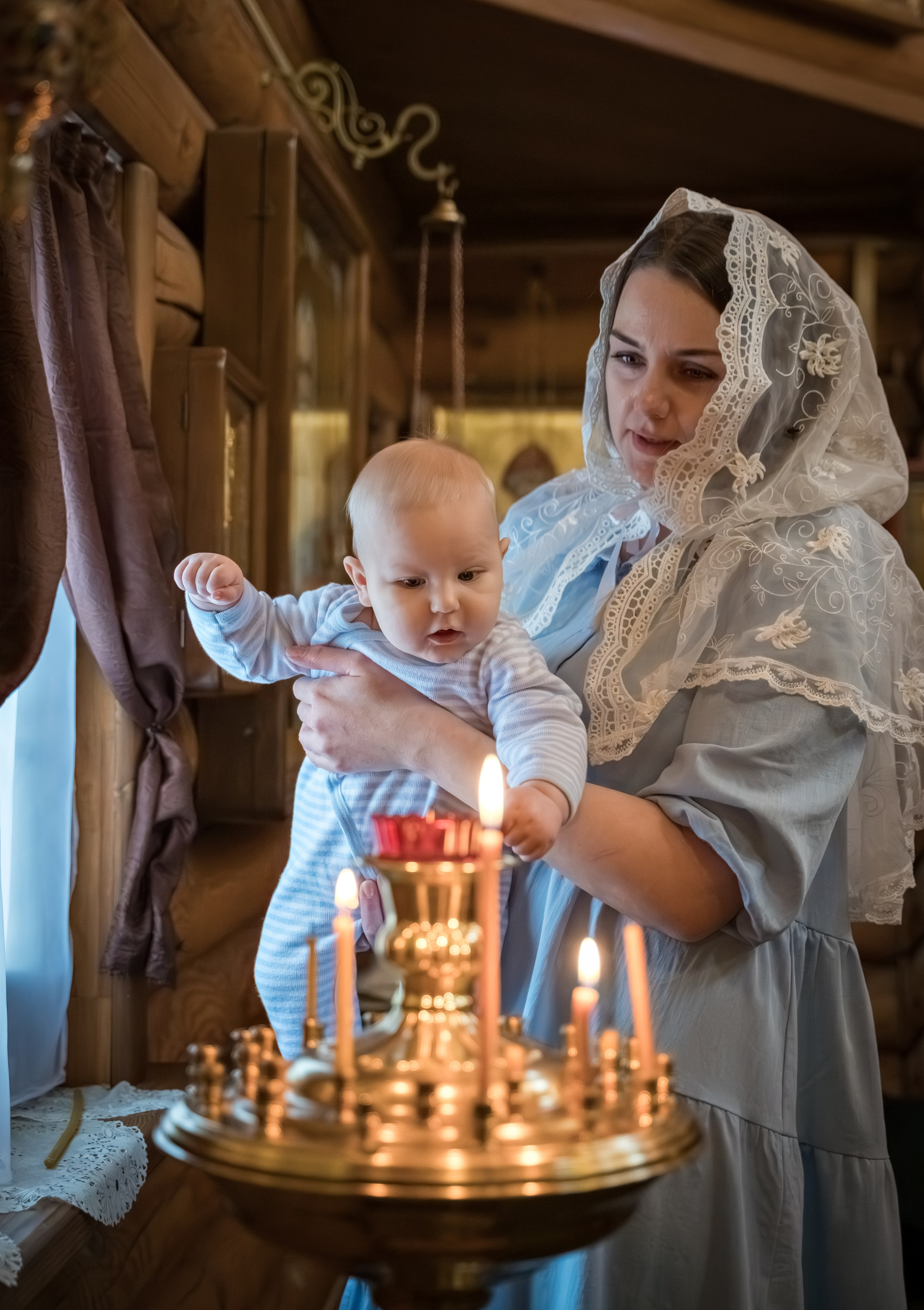 Крещение в Никольском храме д. Островцы