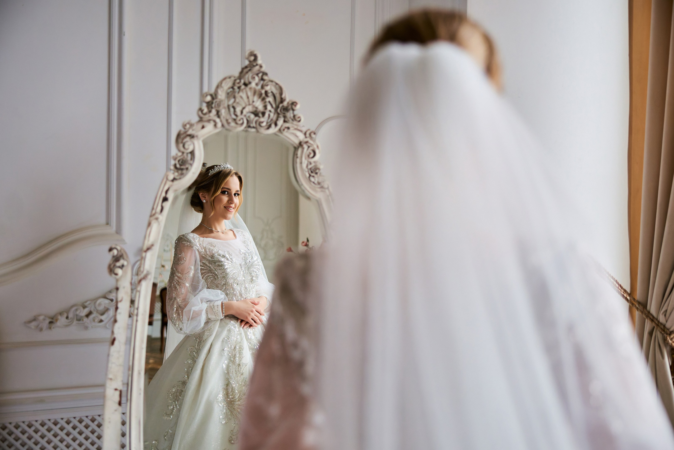 Свадебная фотосессия в студии. Свадебный фотограф Сергей Колбинский