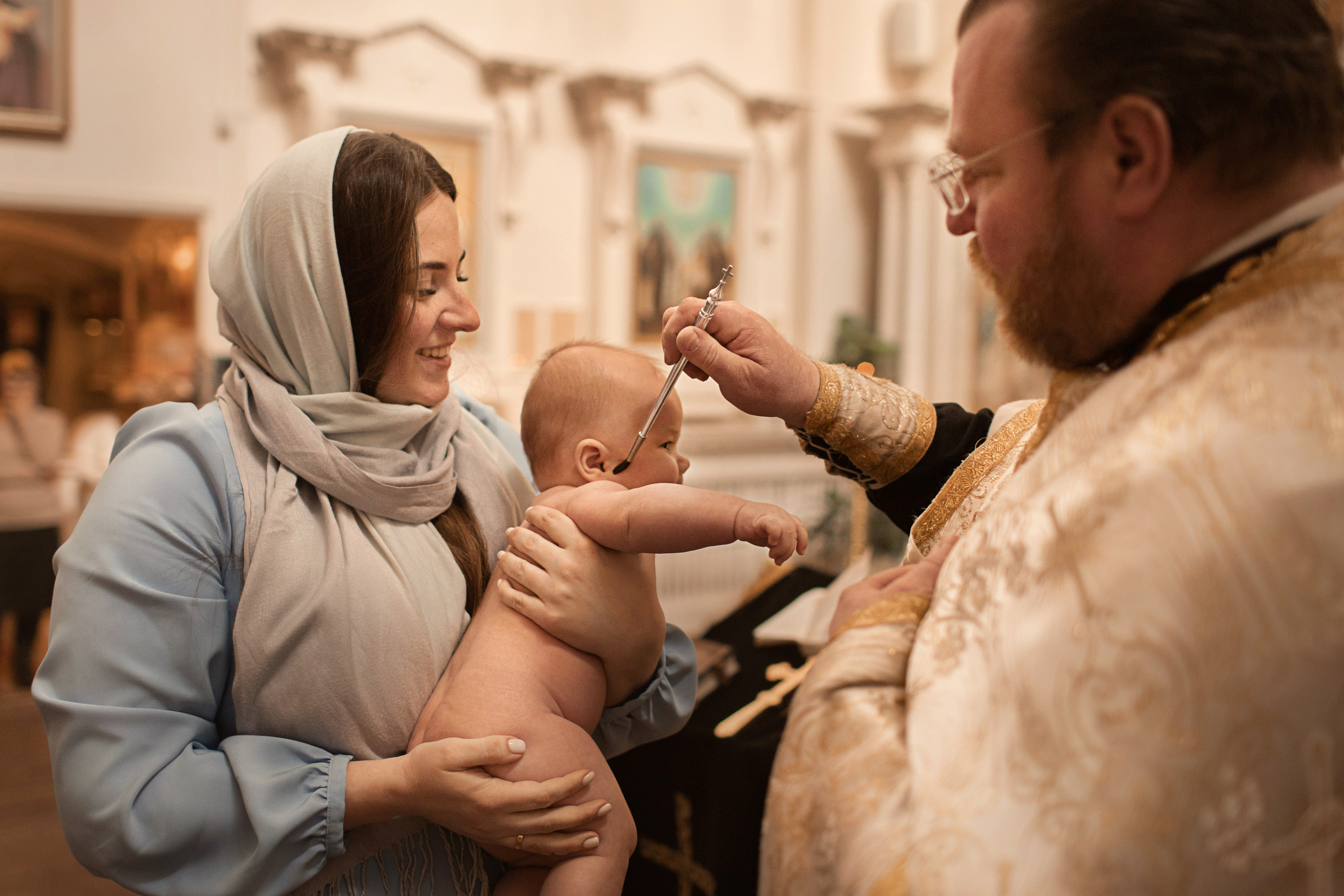 Таинство крещения. Фотограф Наталья Яковлева, Санкт-Петербург. Семьи, ньюборн, крещения