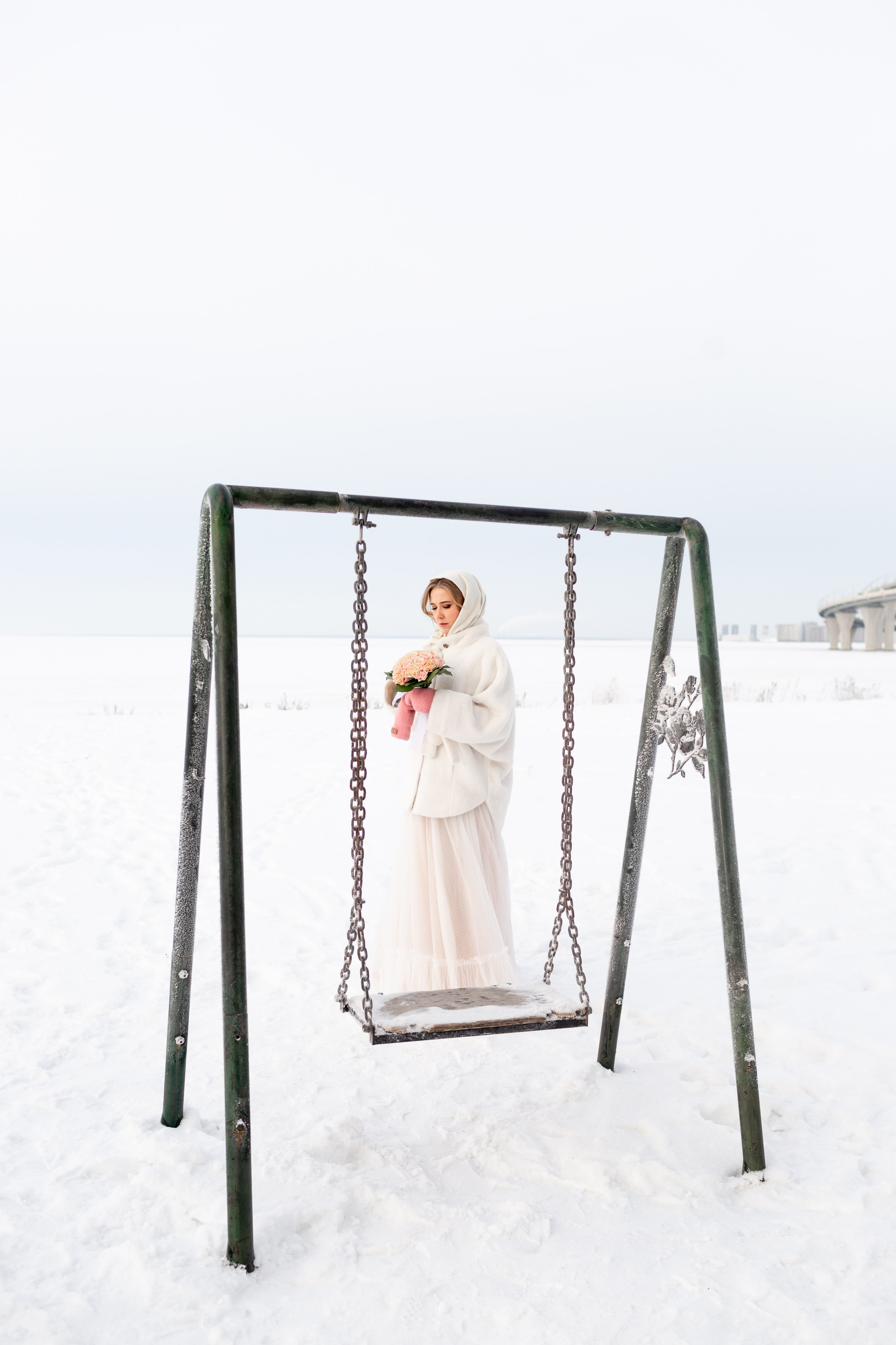 Свадебная фотосессия зимой. Свадебный фотограф Кирилл Белый