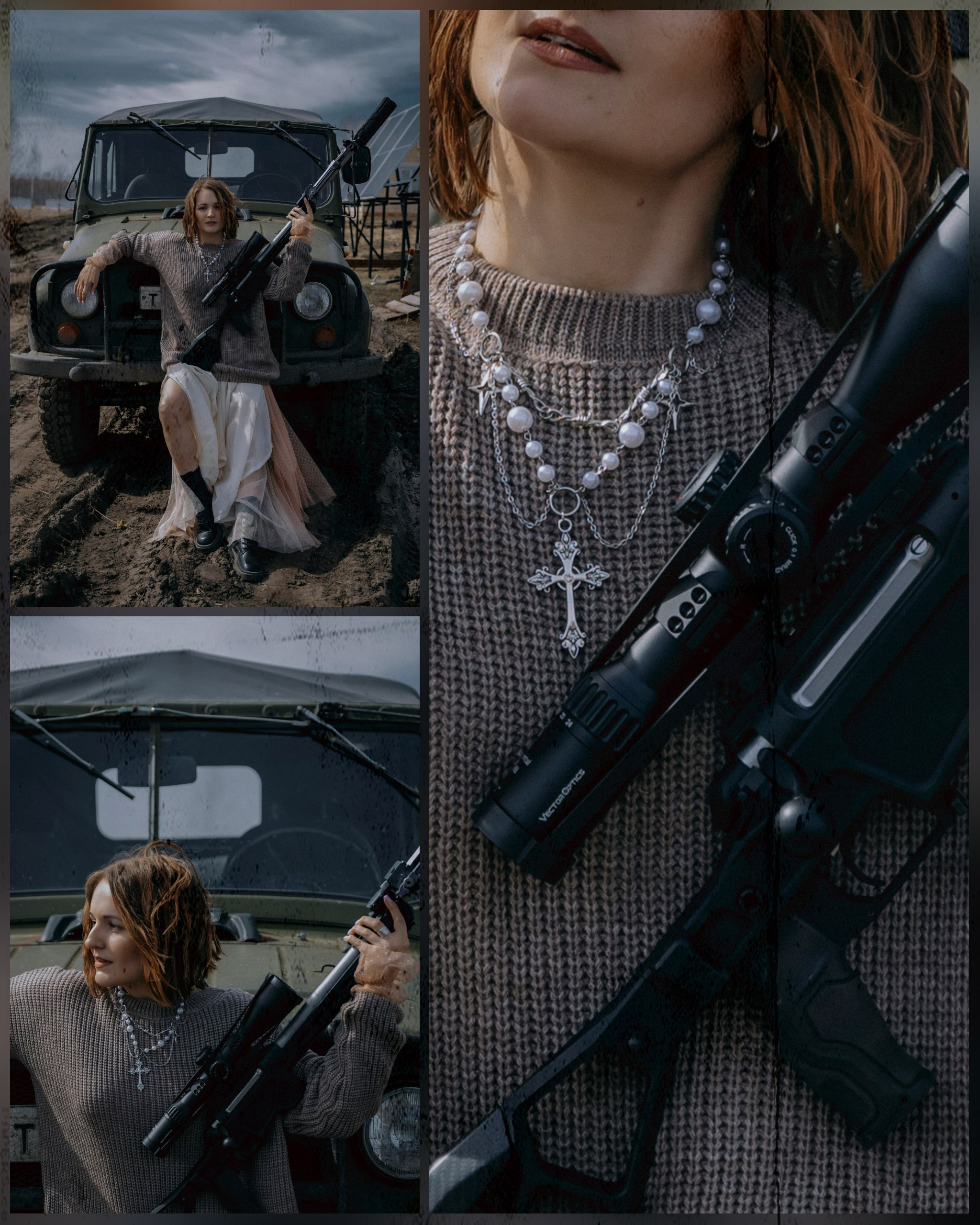 девушка с оружием