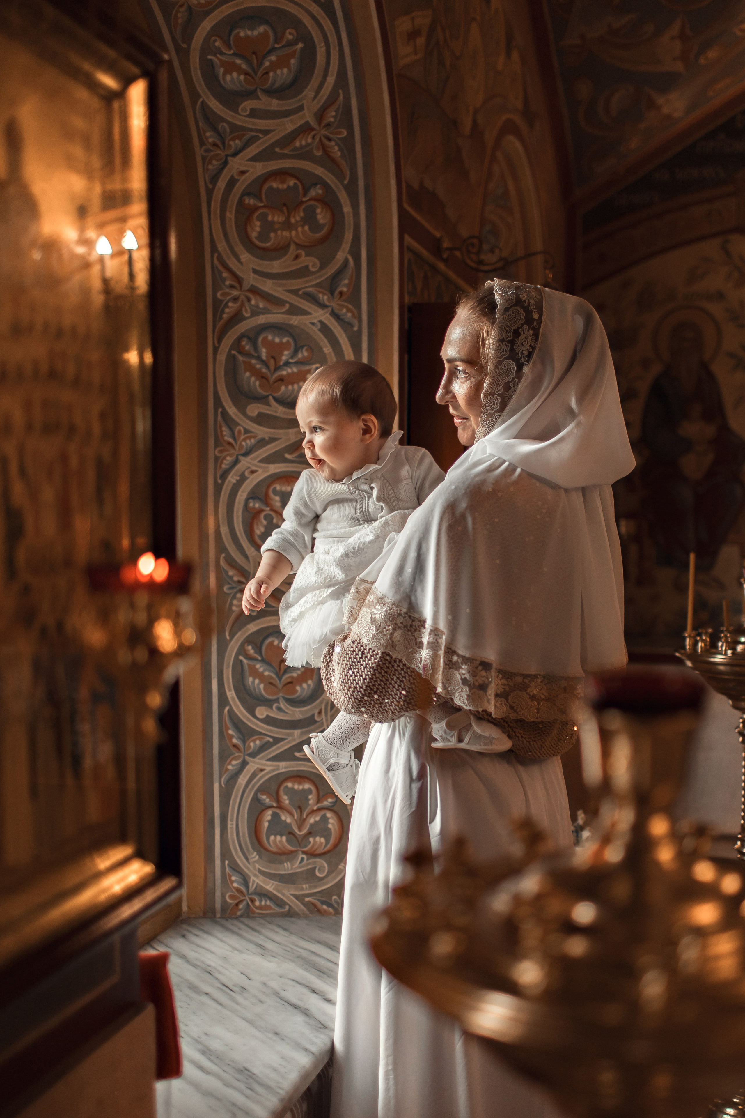 Крещение в Зачатьевском Монастыре. Профессиональный фотограф в Москве и Мо Мария Шантарёва