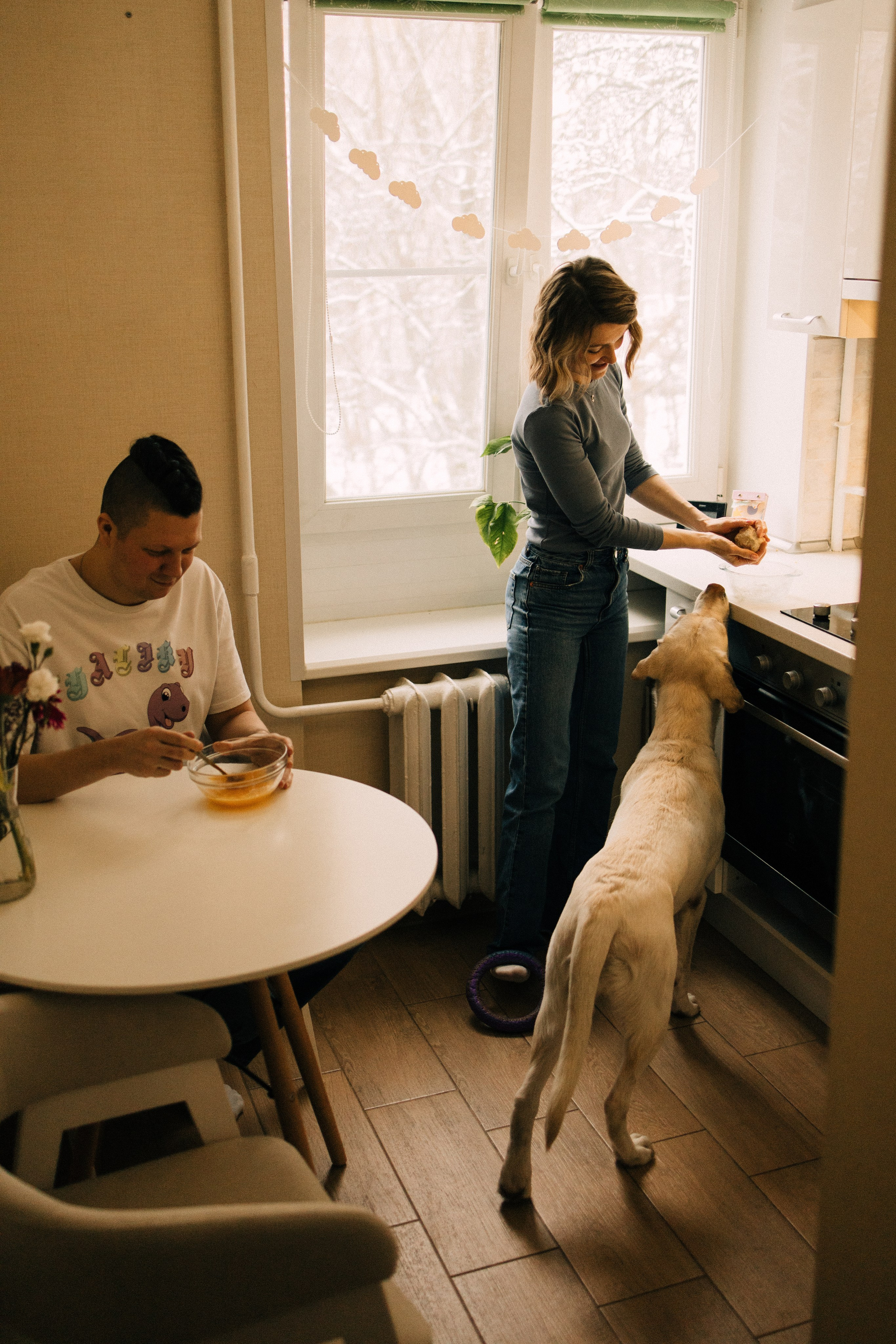 Дома трое. Фотограф Настя Леонова