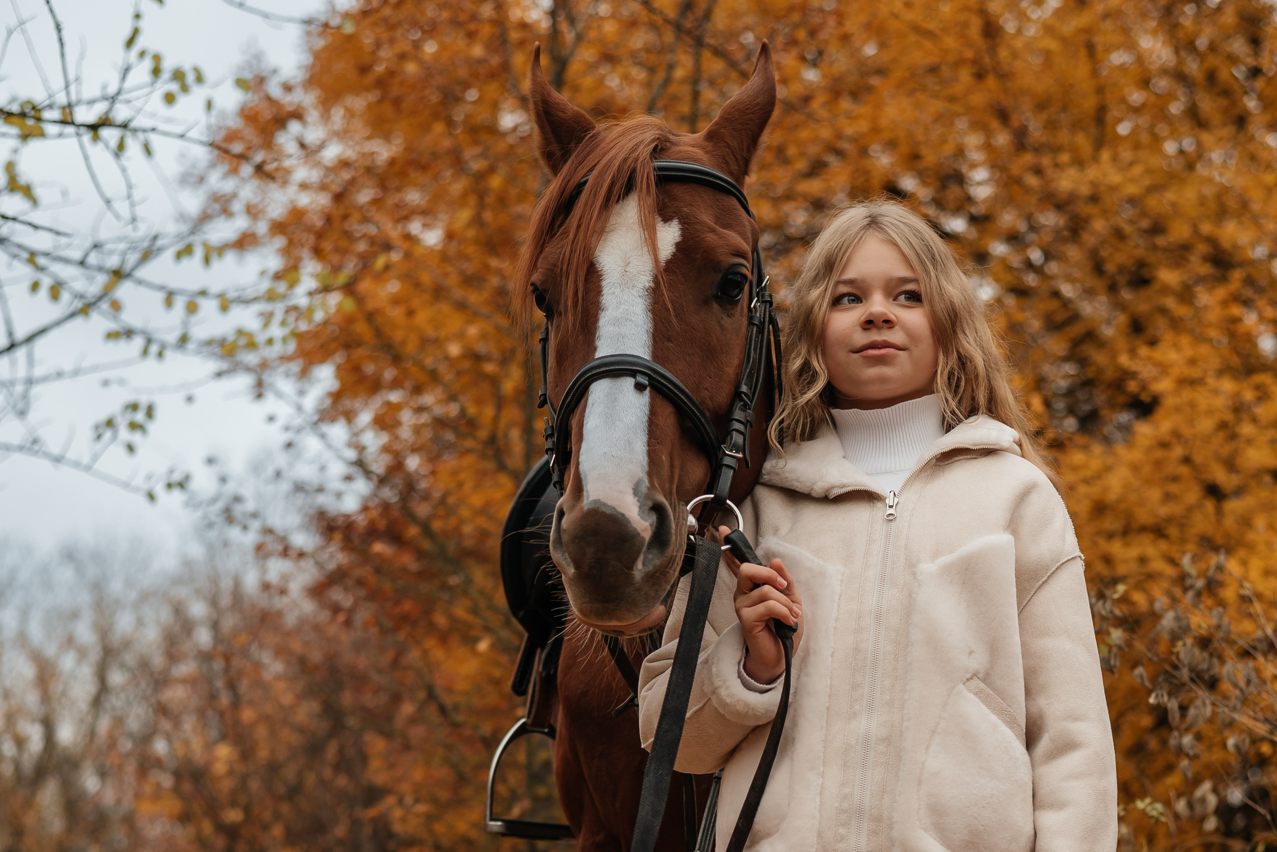 Осенняя фотосессия с лошадью. Семейный и детский фотограф Кущ Наташа