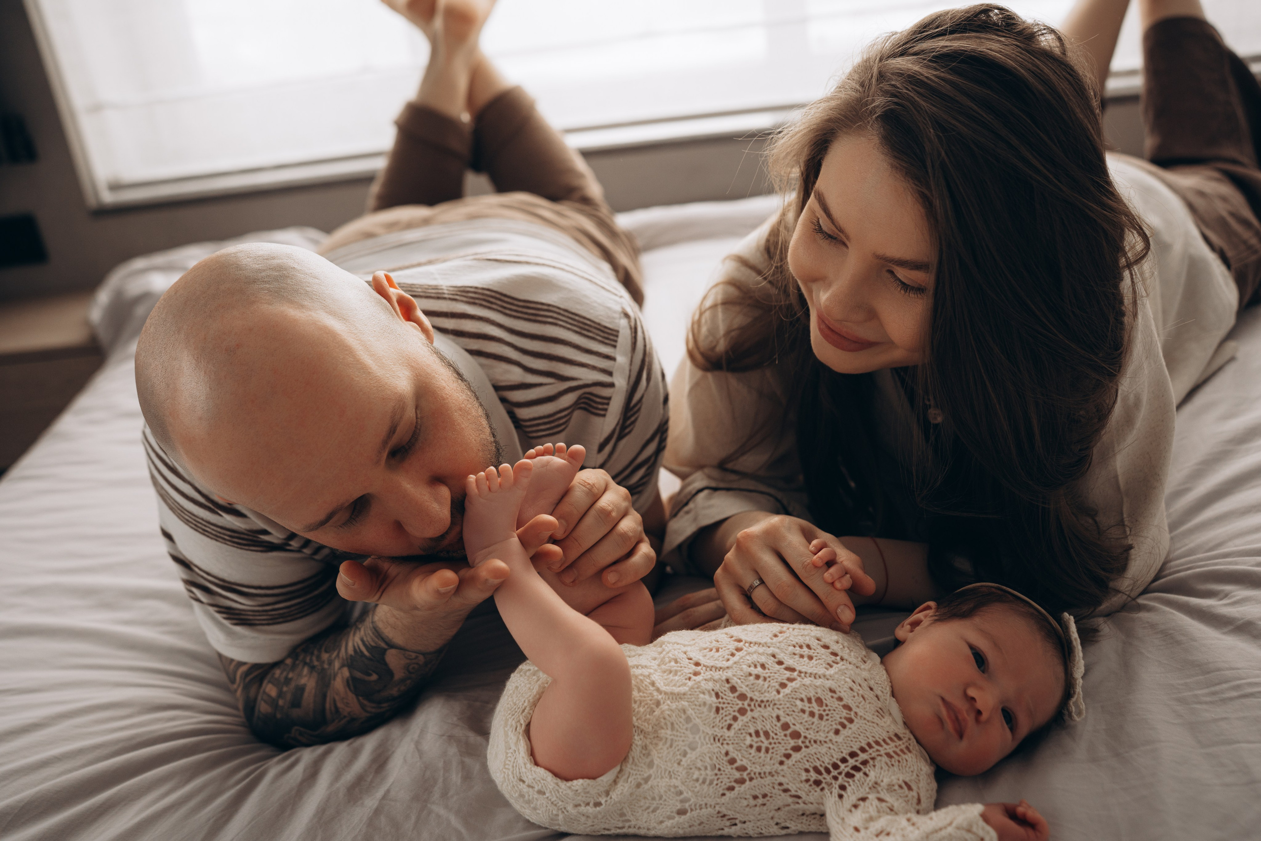 0-2 месяца. Фотограф Новорожденных в Москве. Семейные истории в стиле LIFE