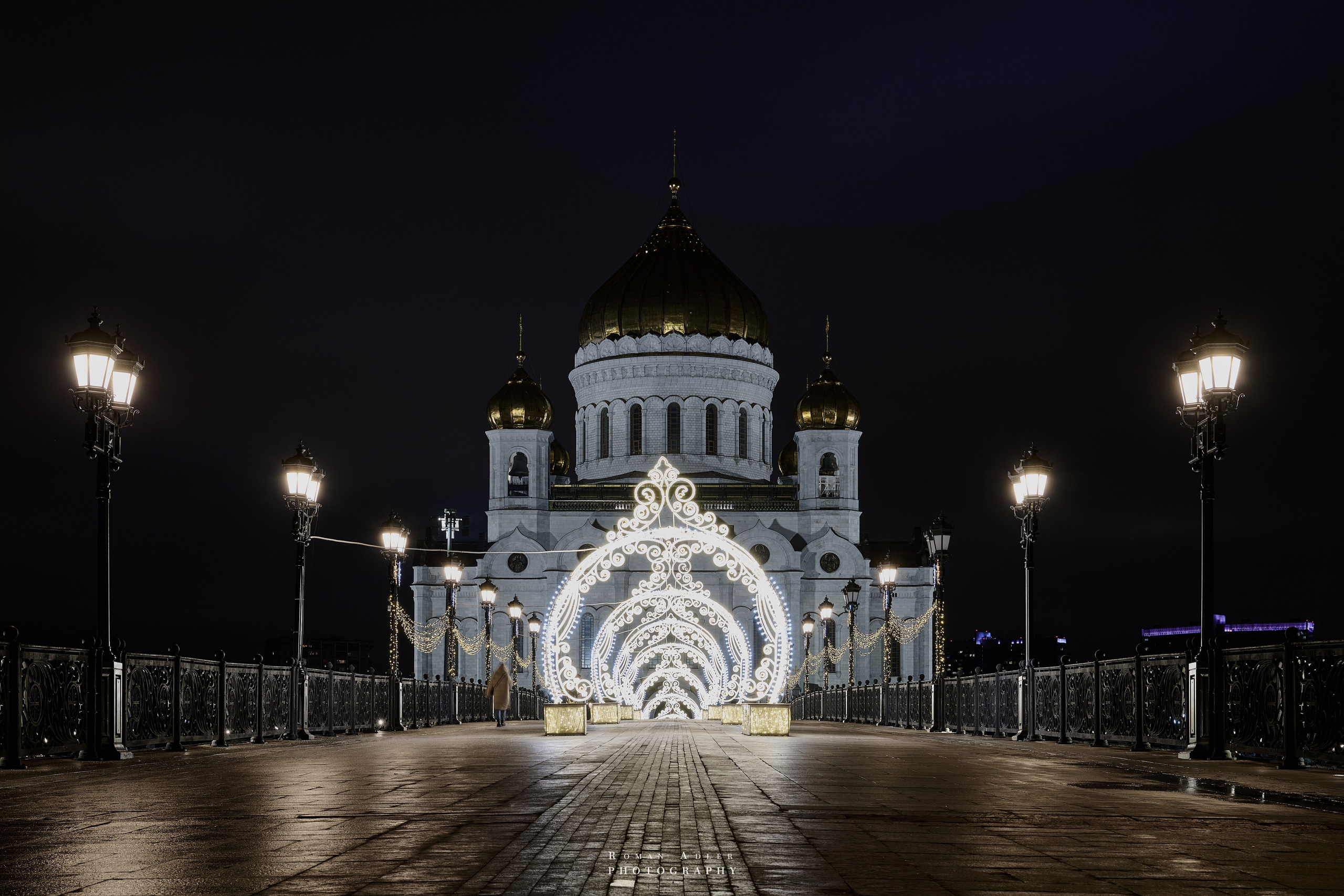 Новогодняя ночная Москва 2025. Фотограф Роман Адлер