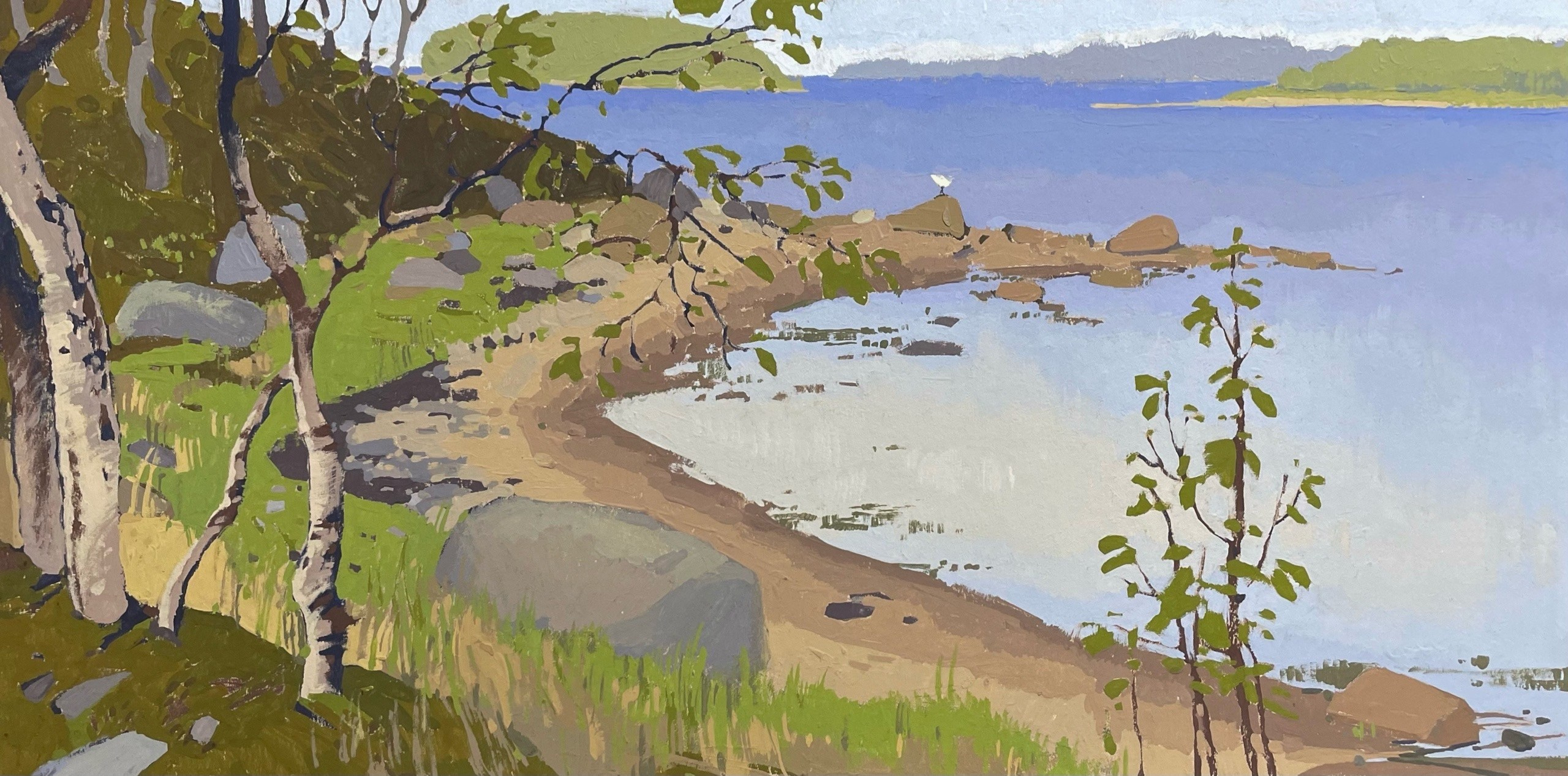 Соловецкие острова. Художница Лиза Владимирова