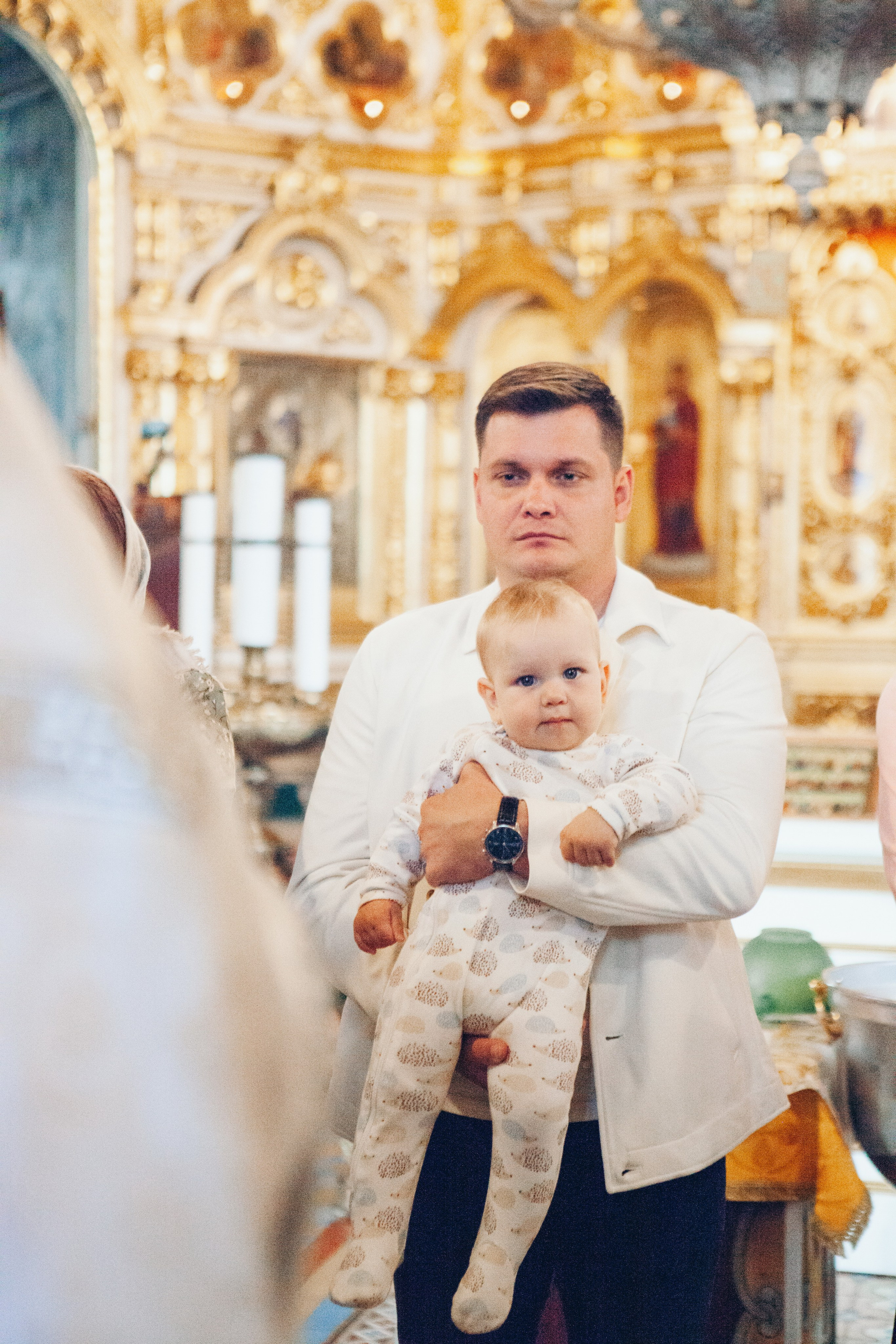 Крещение ребенка в церкви. Фотограф Ольга Ефремова