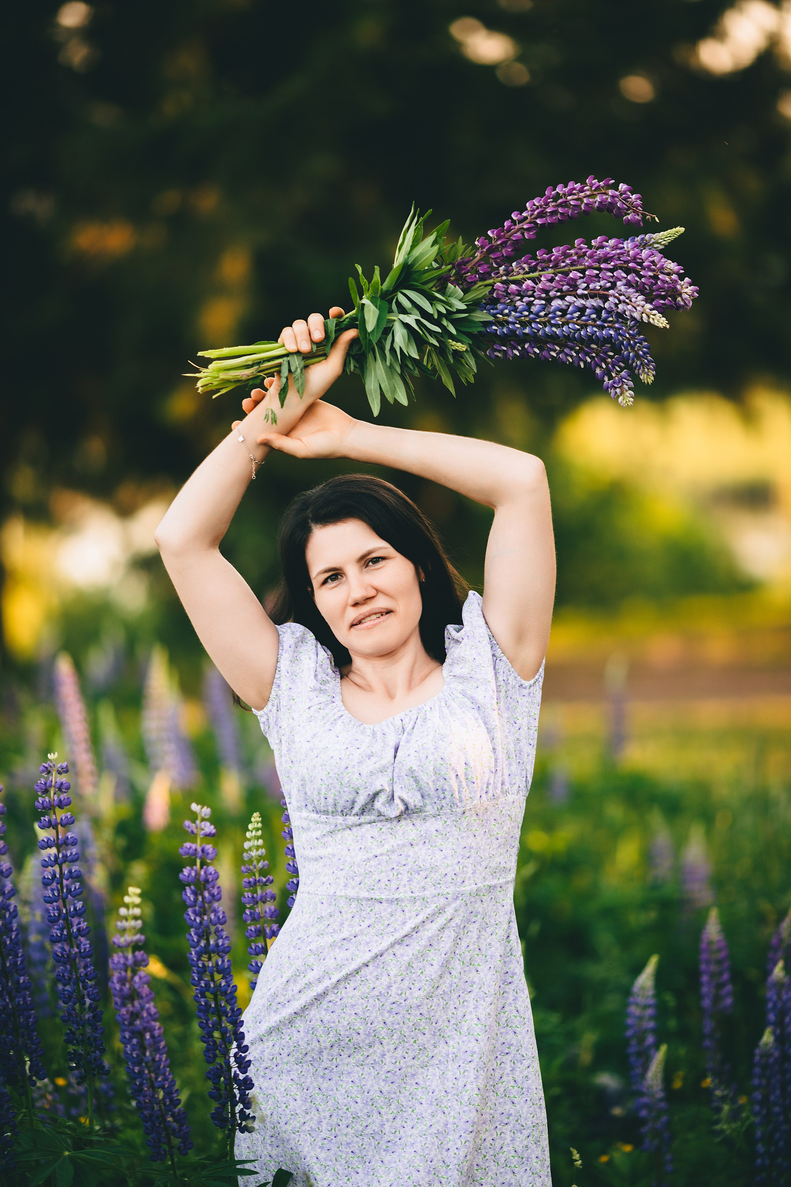 Фотосессия в люпинах для Крестины. Дима Никитин свадебный и семейный фотограф в Ижевске и Удмуртии с 2007 года
