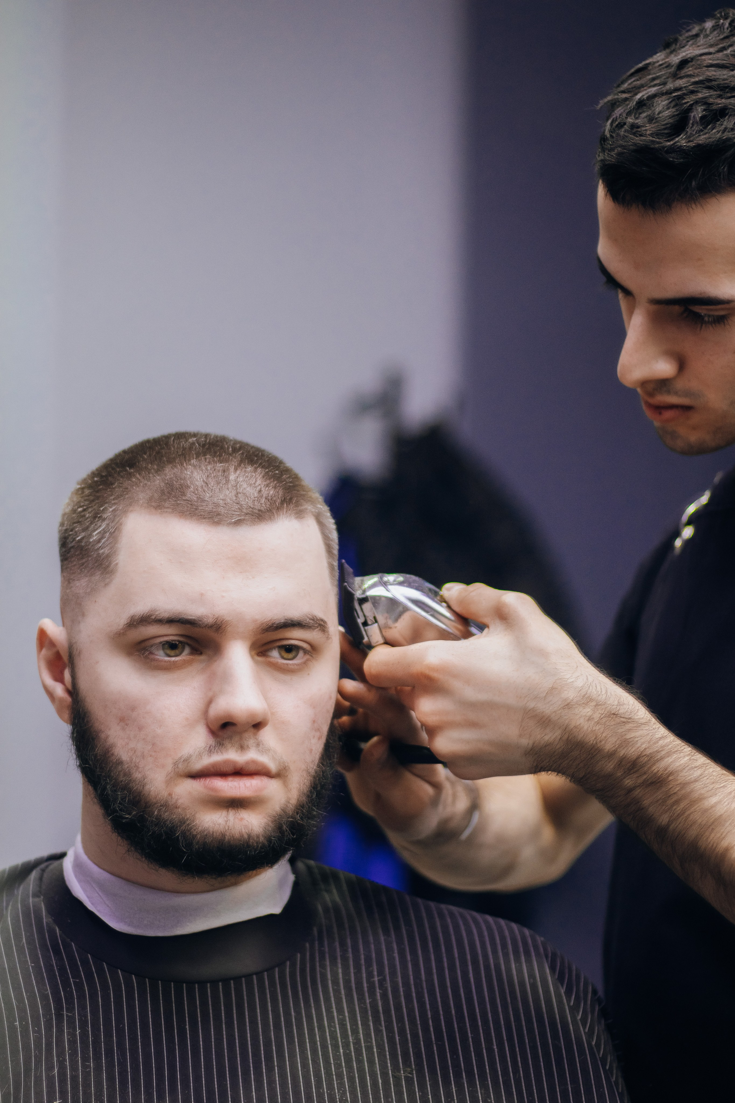 Barbershop Dad. Content shooting. KRIS KRUPINNIKOVA