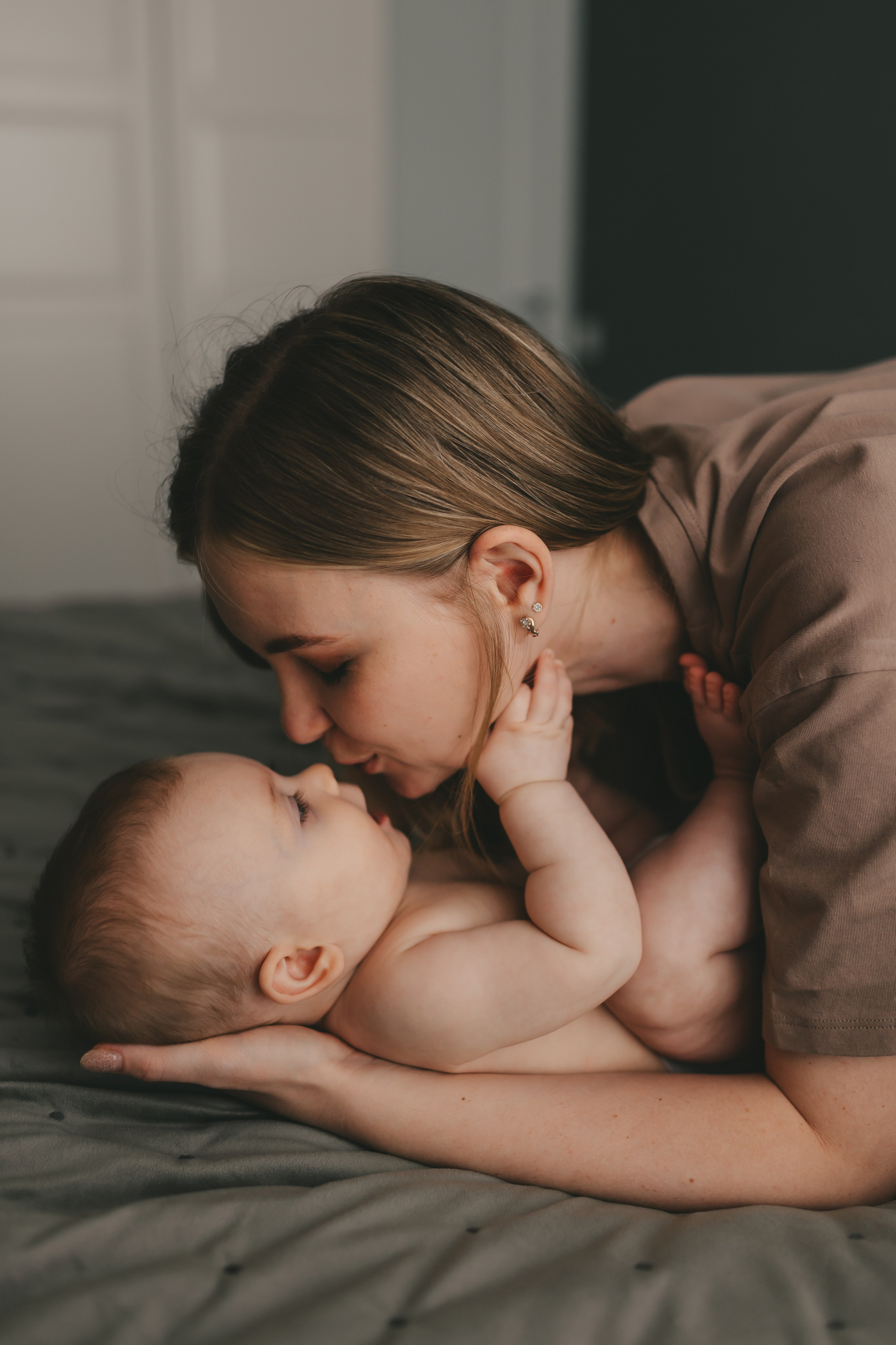 Женя, Юля и Вероника (домашняя фотосессия). Семейный и детский фотограф и видеограф в Москве, Дрокина Наталья