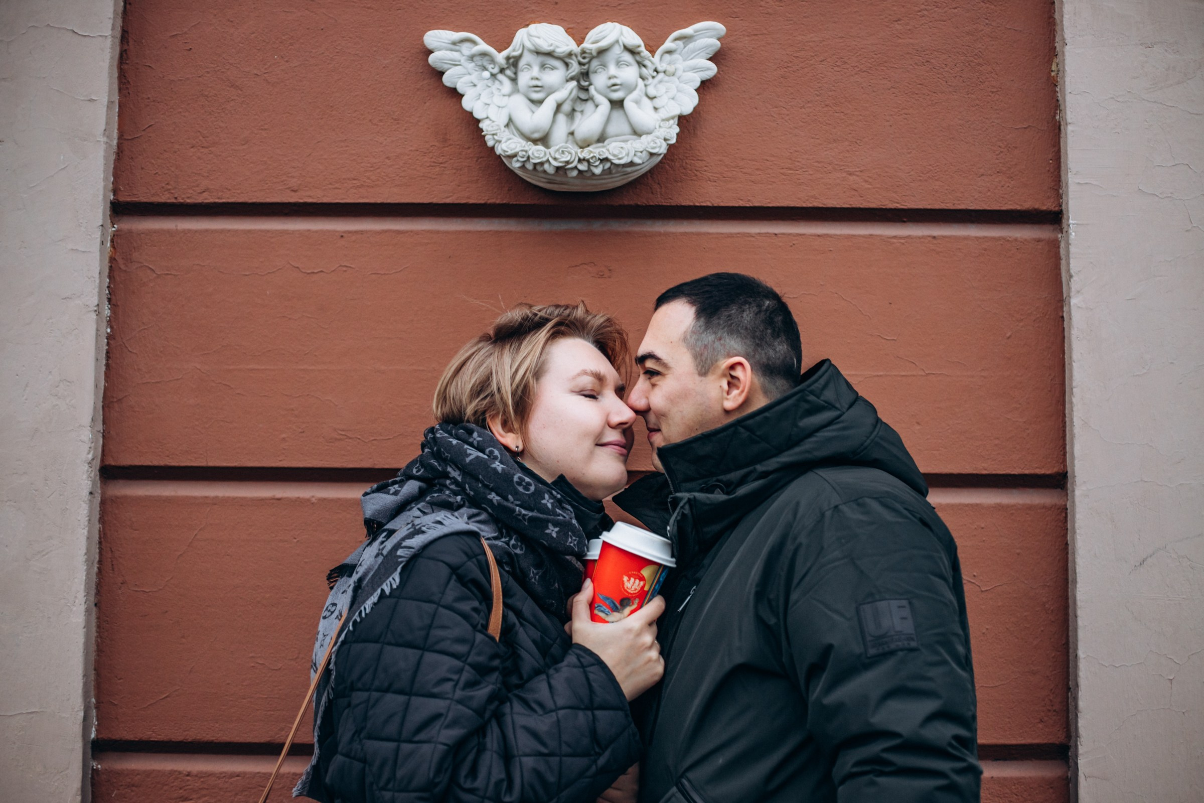 Алексей и Анастасия в ноябре. Фотопрогулка в Петербурге. Индивидуальный и семейный фотограф в Санкт-Петербурге