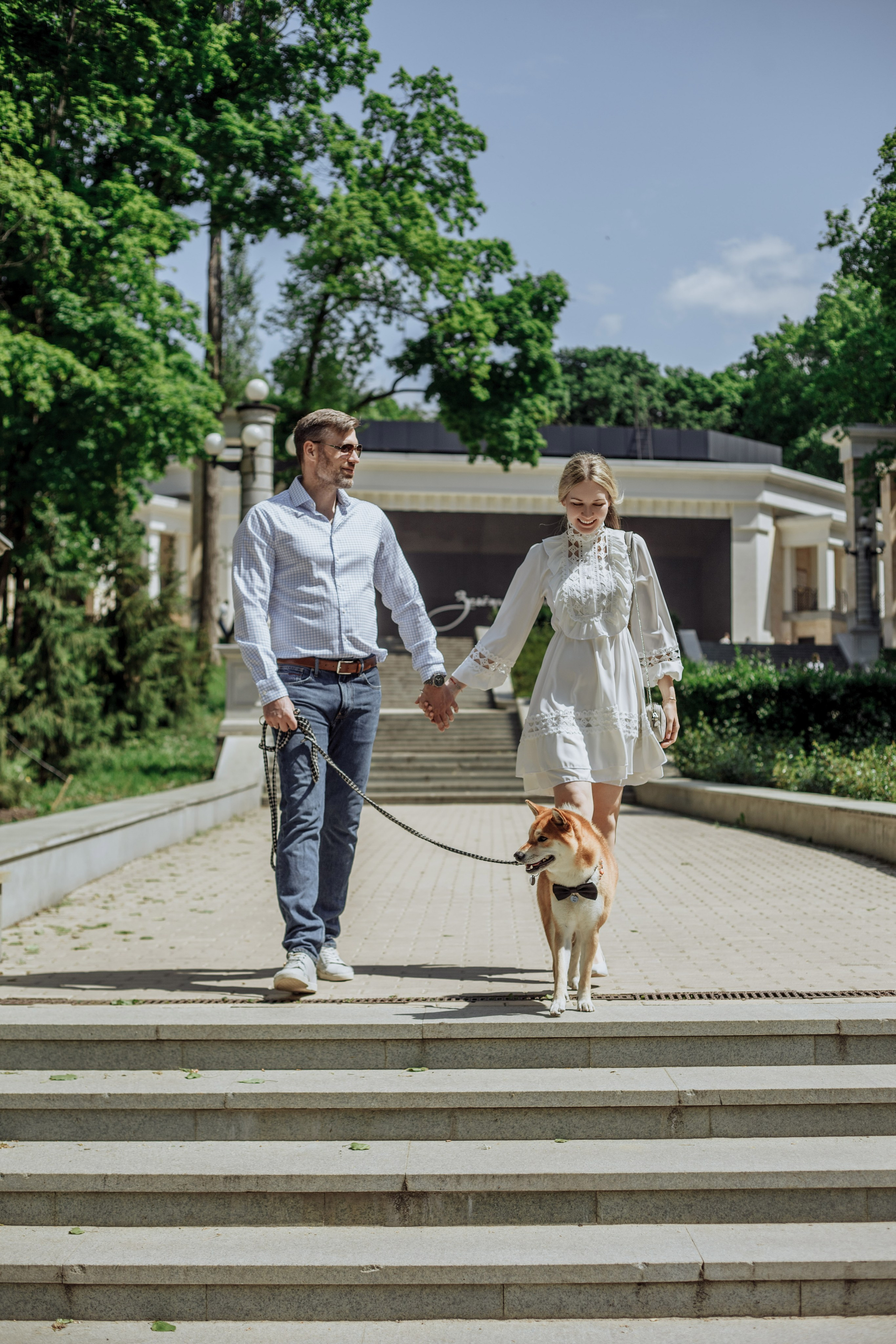 Прогулка Аня, Винсент, Лео. Свадебный, репортажный фотограф Ирина Шкурина