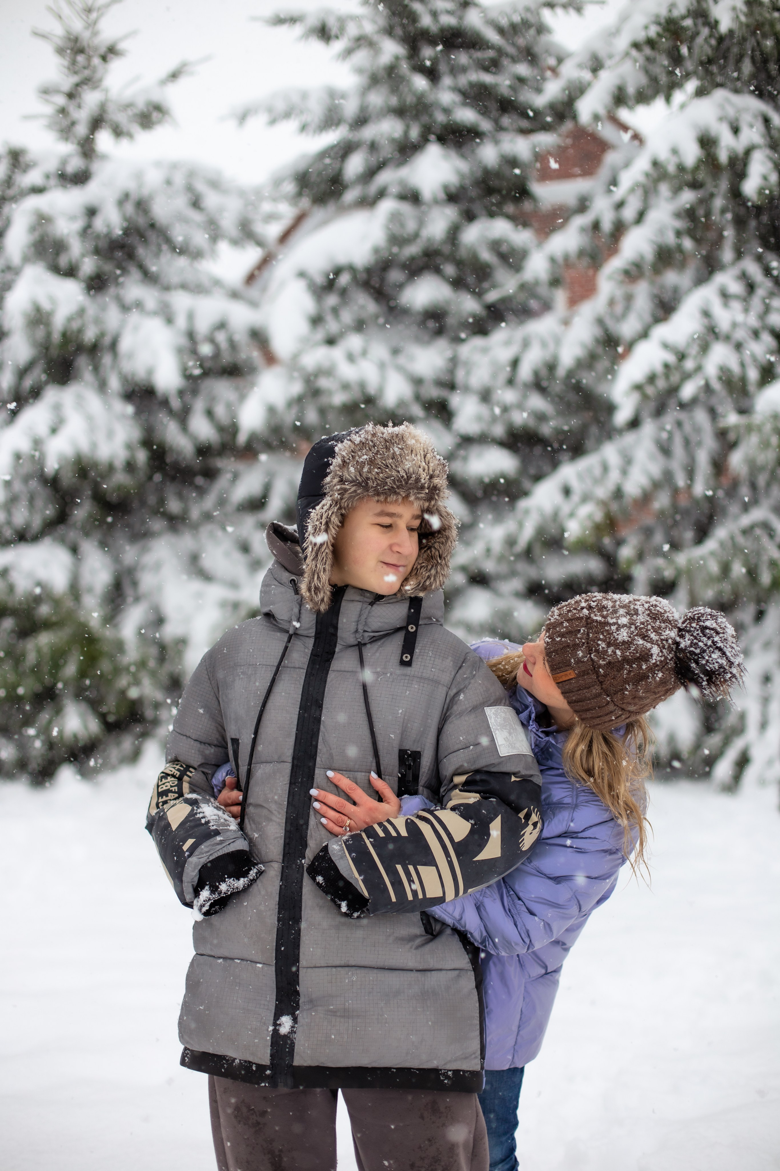Катя и Тима. Когда выпал снег. Фотограф в Калининграде Решетникова Алина