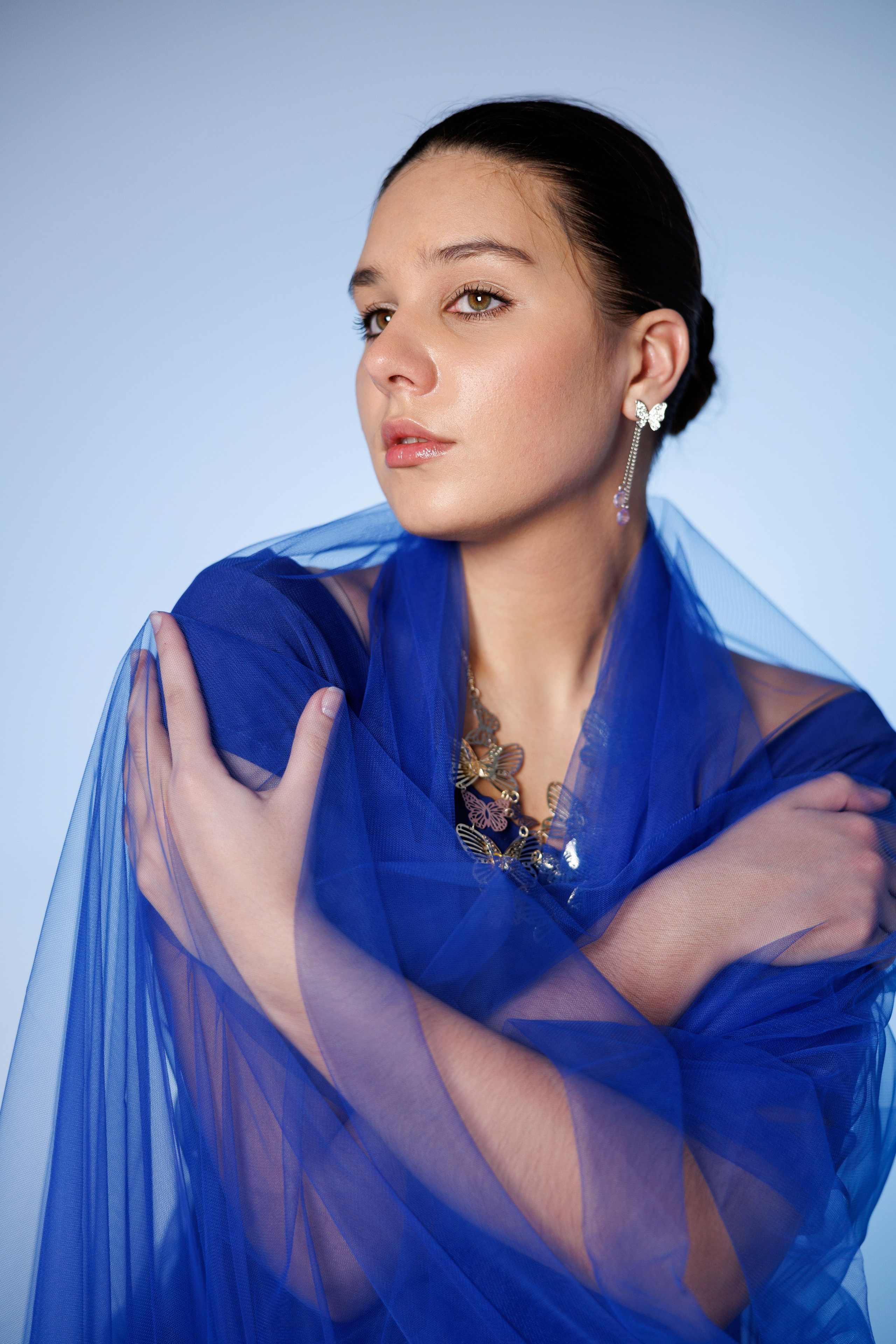 Фотосессия с цветным светом. Лиза. Фотограф в Воронеже Галина Фурсова