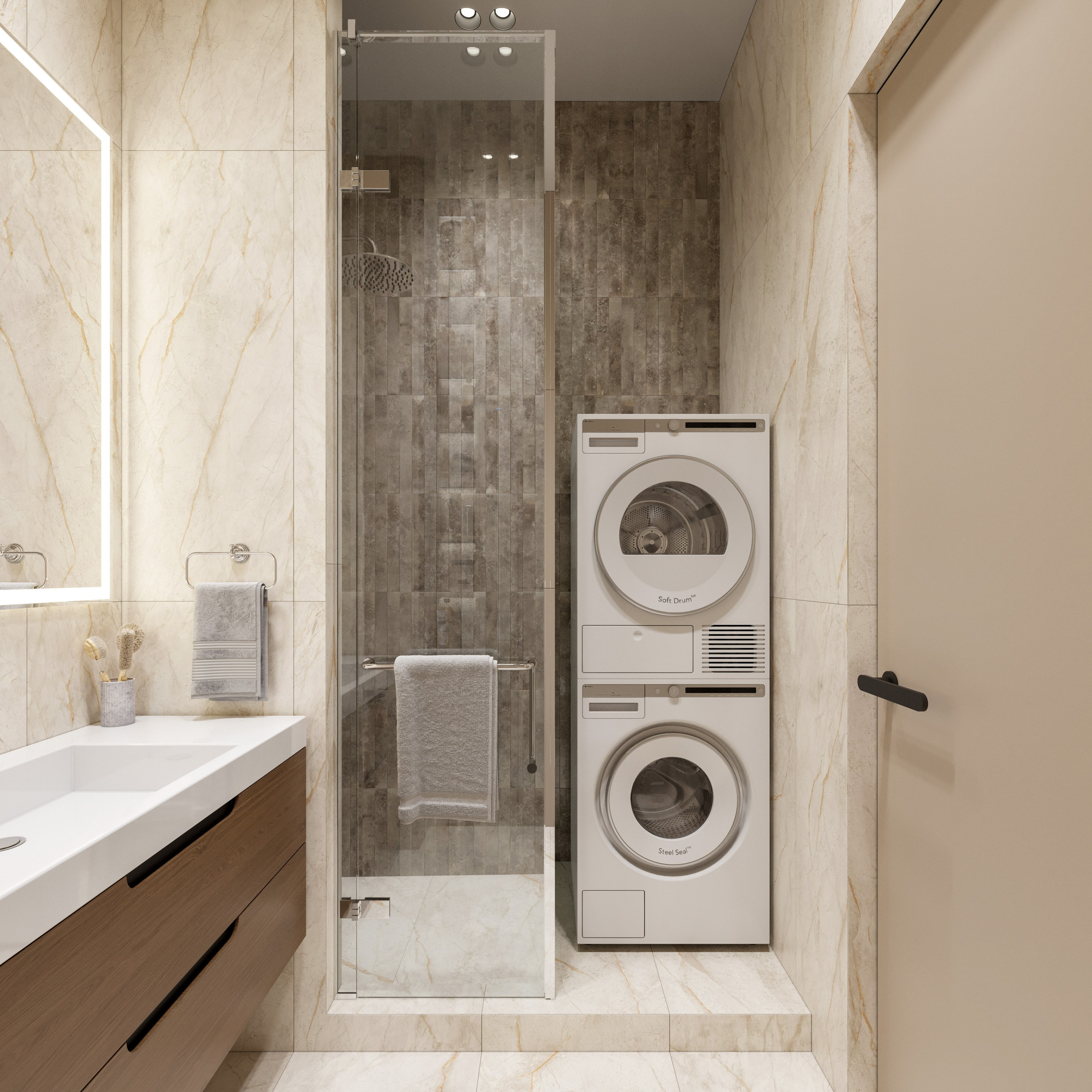 3D Визуализация Квартиры с Панорамными Окнами| Минимализм. Визуализатор интерьера в Москве | Брагин Кирилл