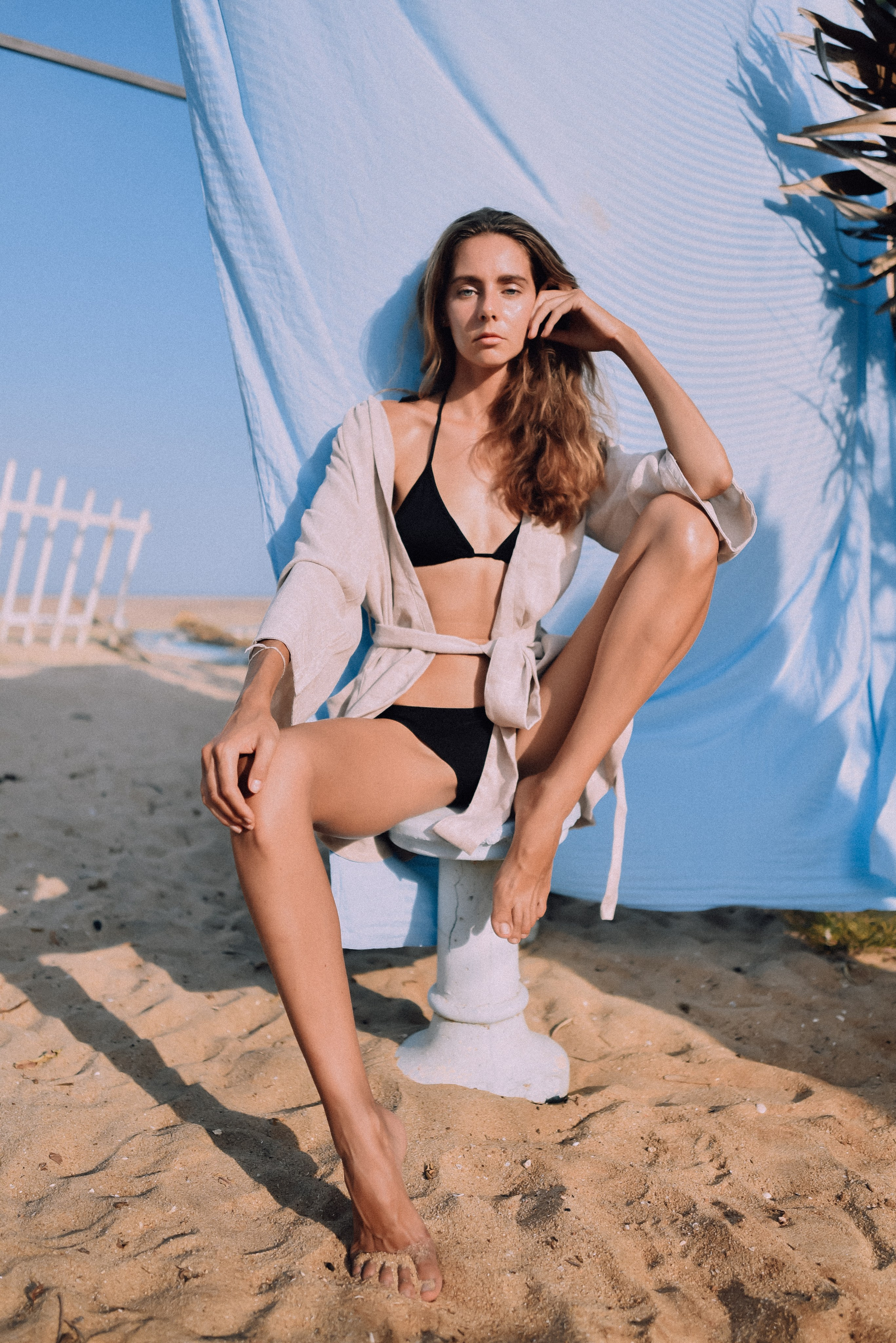 Модельные тесты на пляже Шри-Ланки | Профессиональная портфолио-съемка. Фотограф на Шри-Ланке