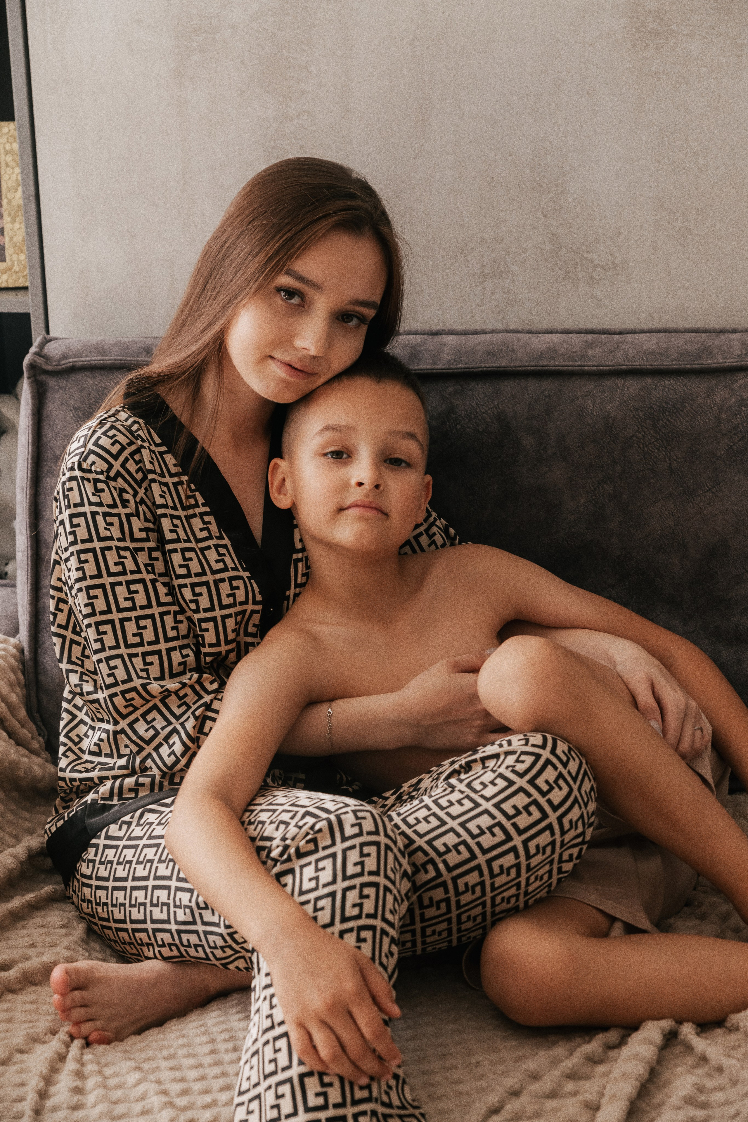 Стас, Юля, Артем и Алина. Семейный фотограф • Домашние съемки в Нижнем Новгороде