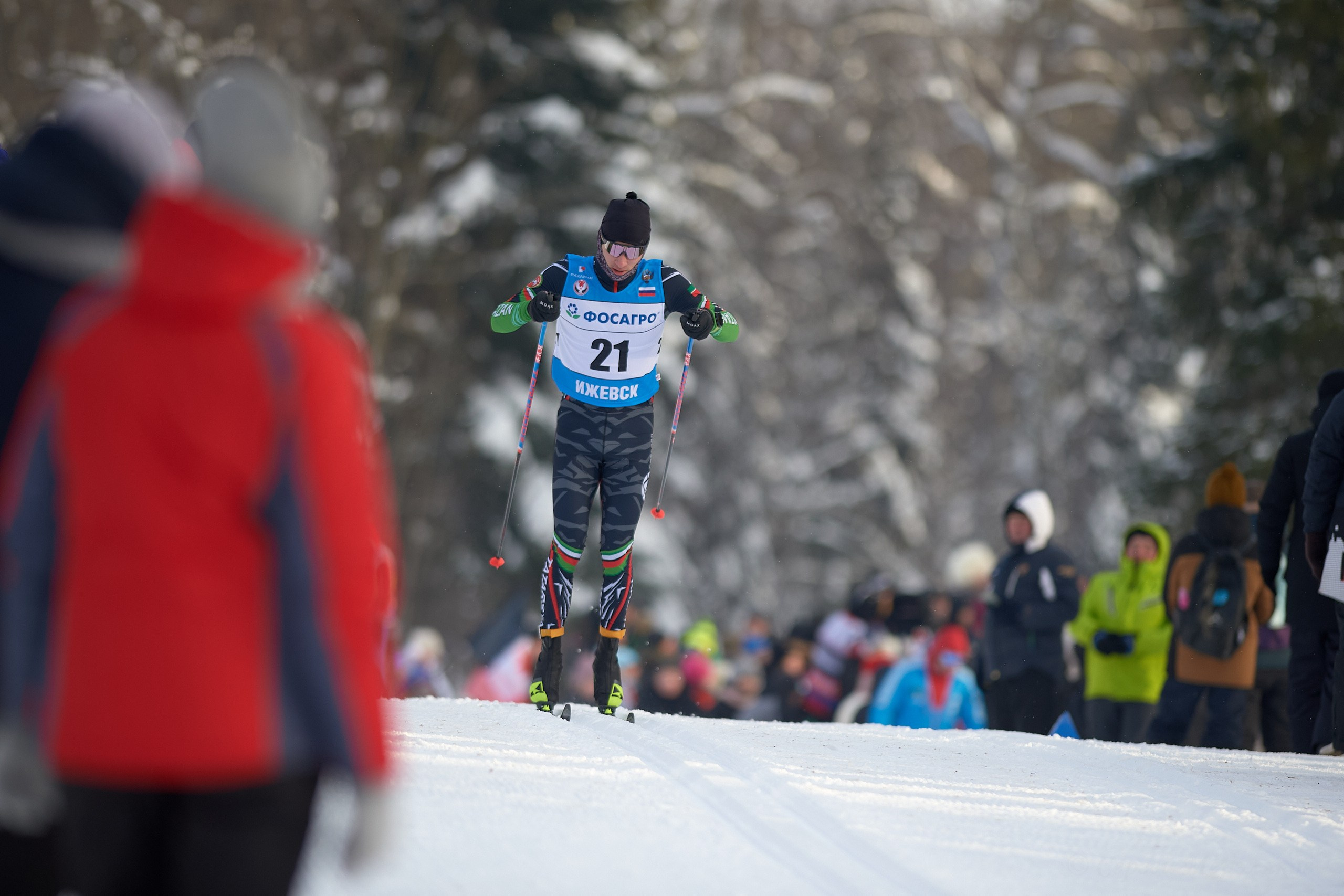 VI этап ФосАгро Кубка России по лыжным гонкам. Ижевск 25.01.2025 и 26.01.2025. Спортивный репортажный фотограф в Ижевске Сергей Мерзляков