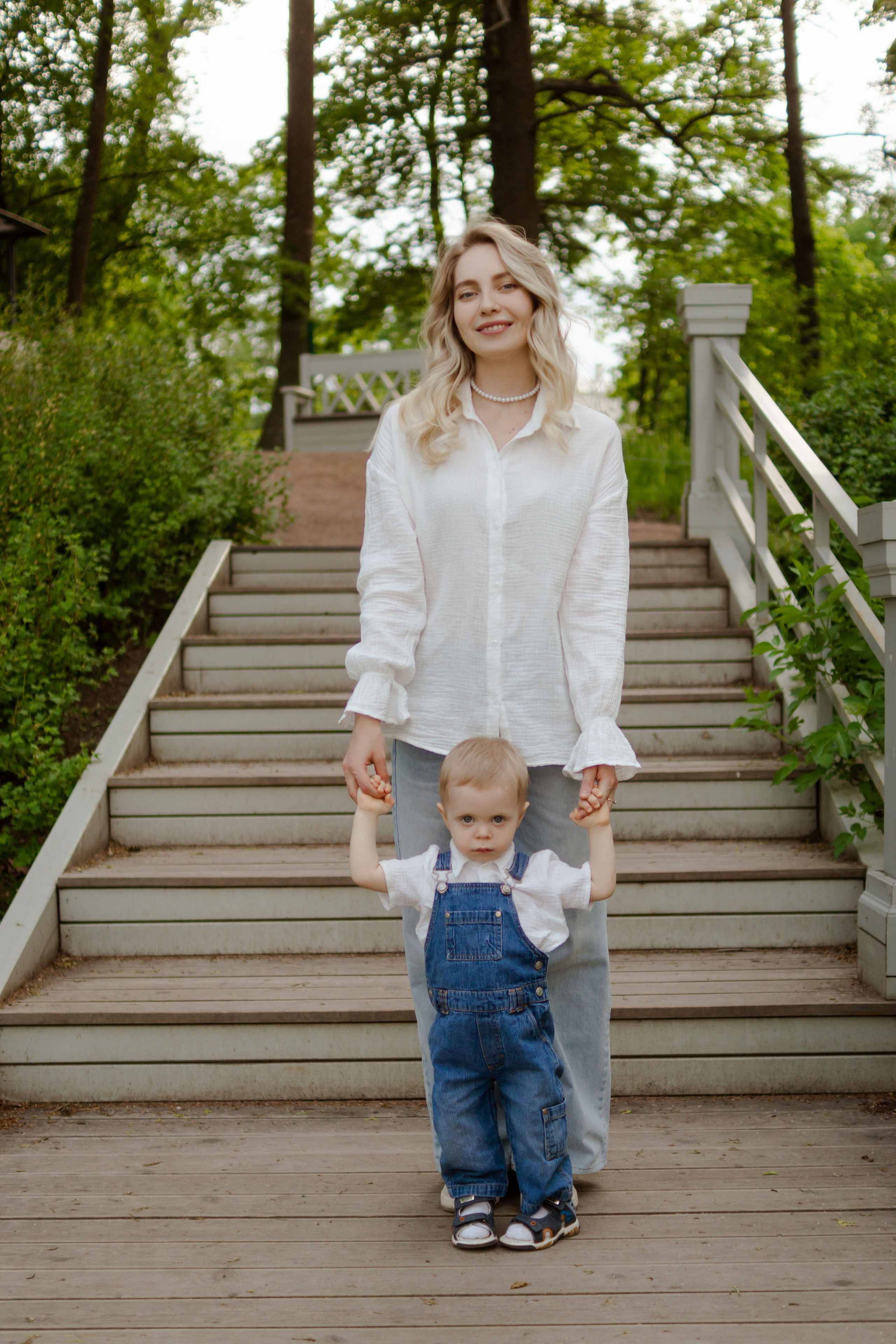 Аня с сыном Сашей