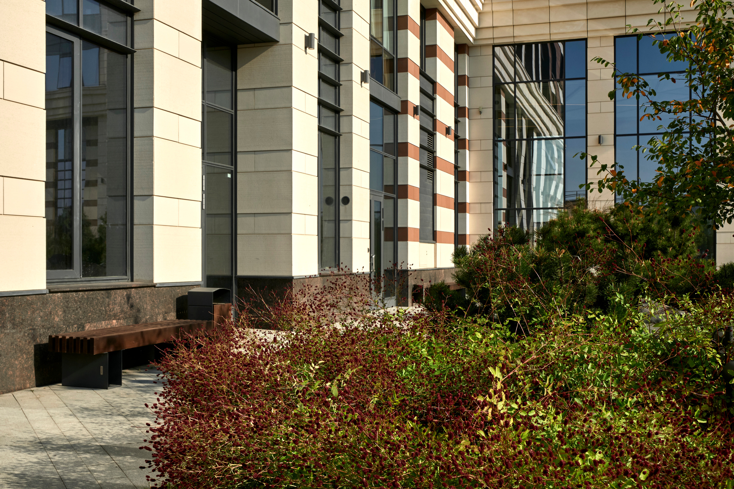 Ландшафтный и интерьерный фотограф Наталья Соловьева. Фотосъемка озеленения территории ЖК Bauhaus для ландшафтной студии lburo | interioto