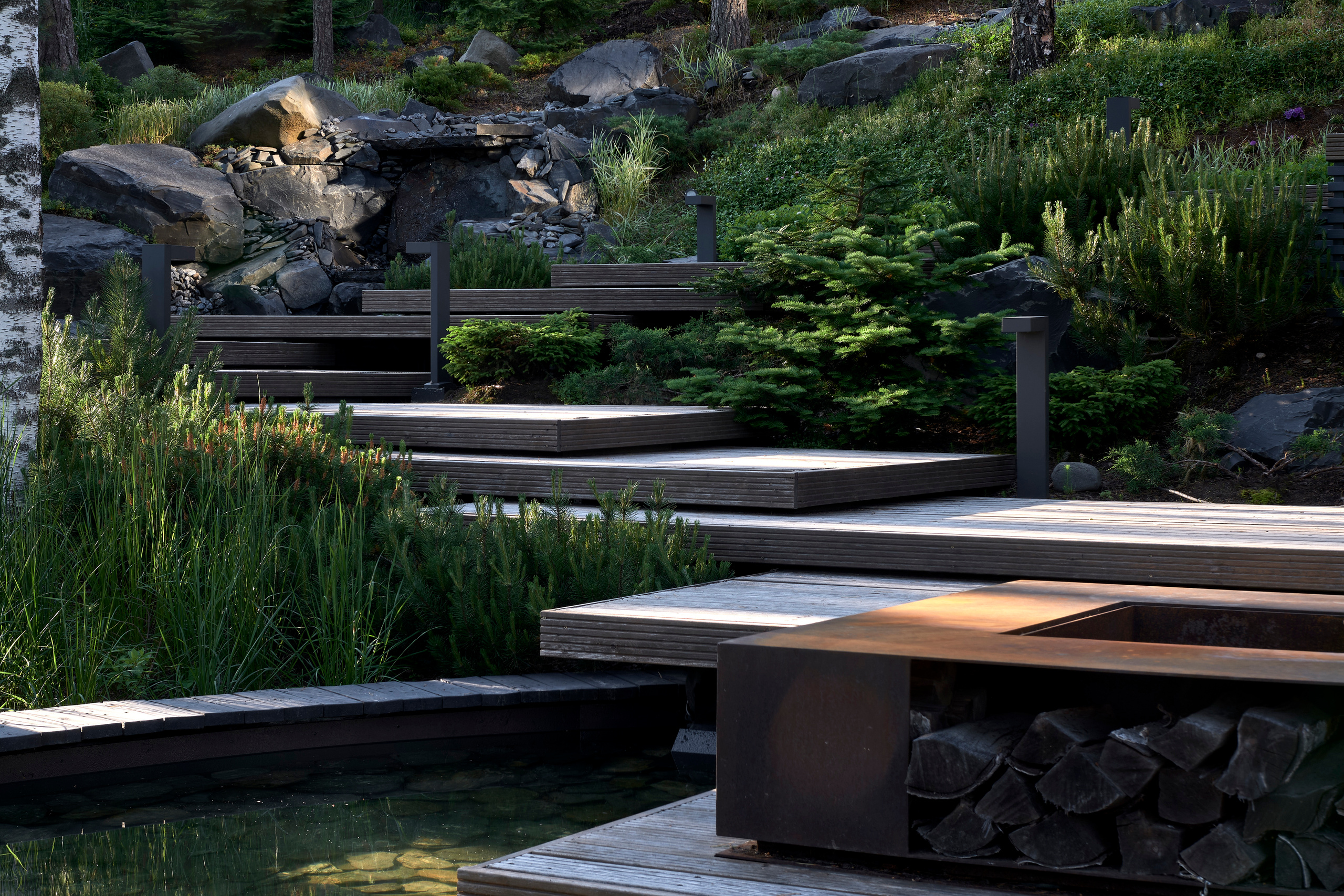 Ландшафтный и интерьерный фотограф Наталья Соловьева. Фотосъемка сада Hugel для ландшафтной студии lburo | interioto