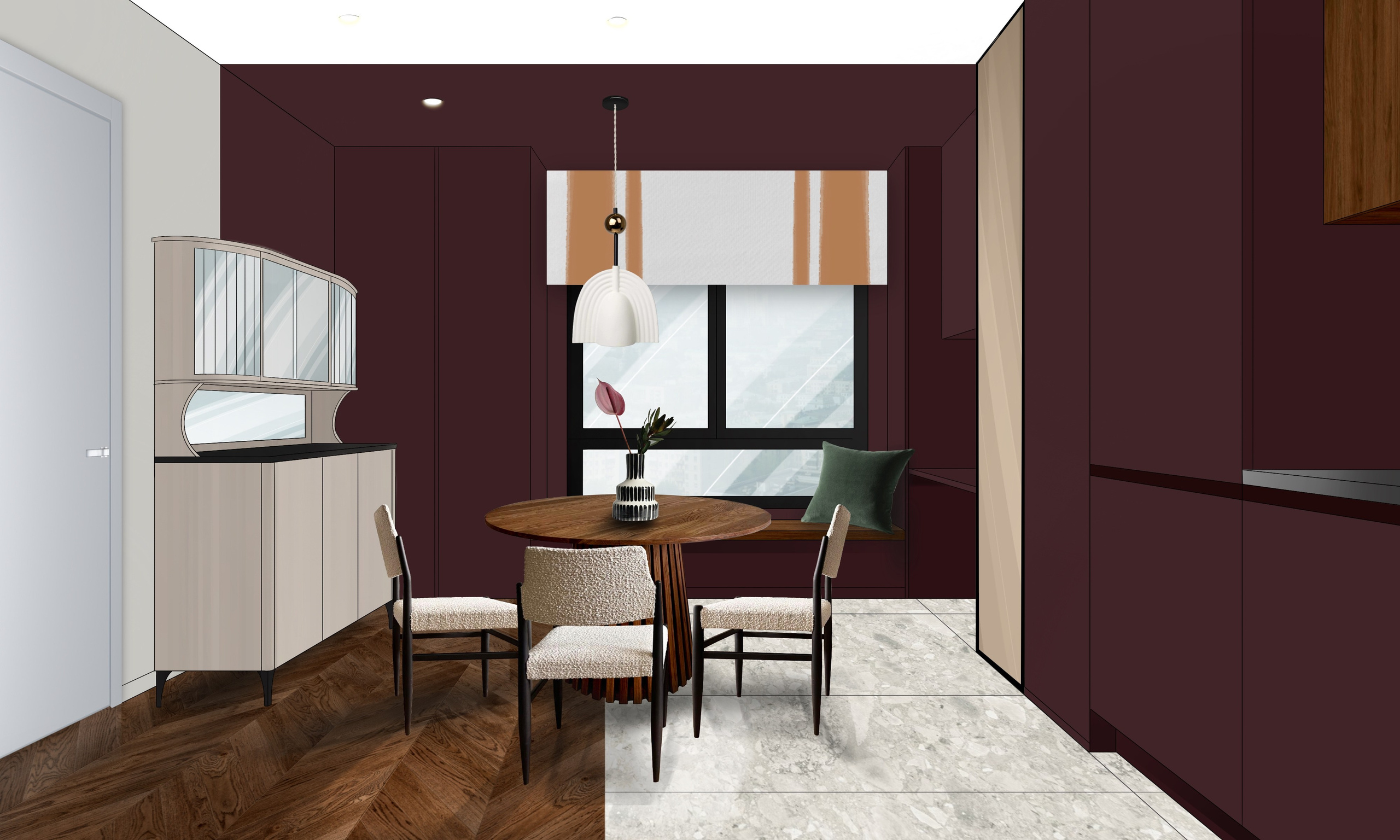 Квартира (дизайнер Елена Яушкина). Дизайн интерьеров по всему миру