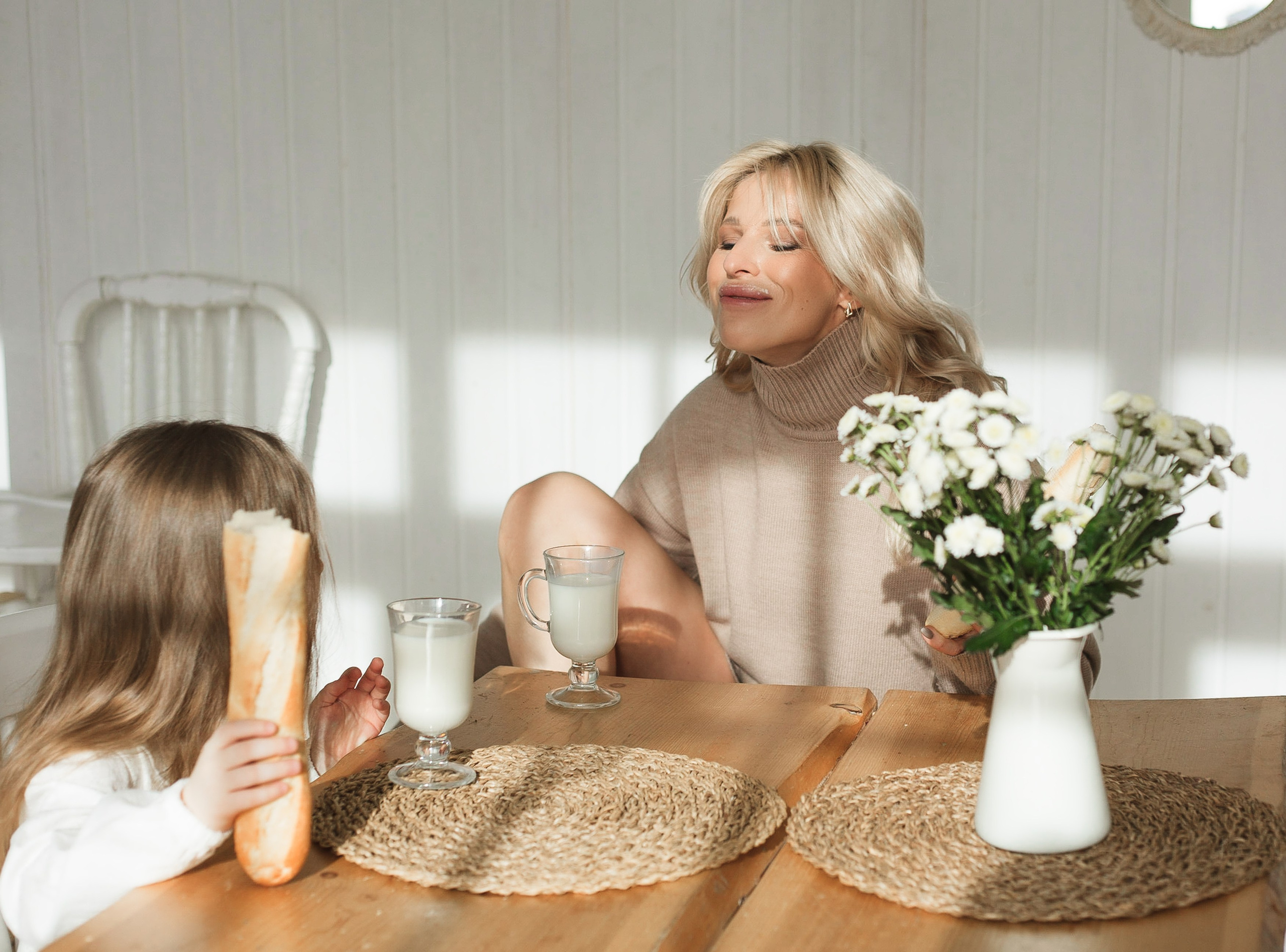 Утро мамы и малышки. Семейный фотограф, свадебный фотограф, женский портрет в Санкт-Петербу