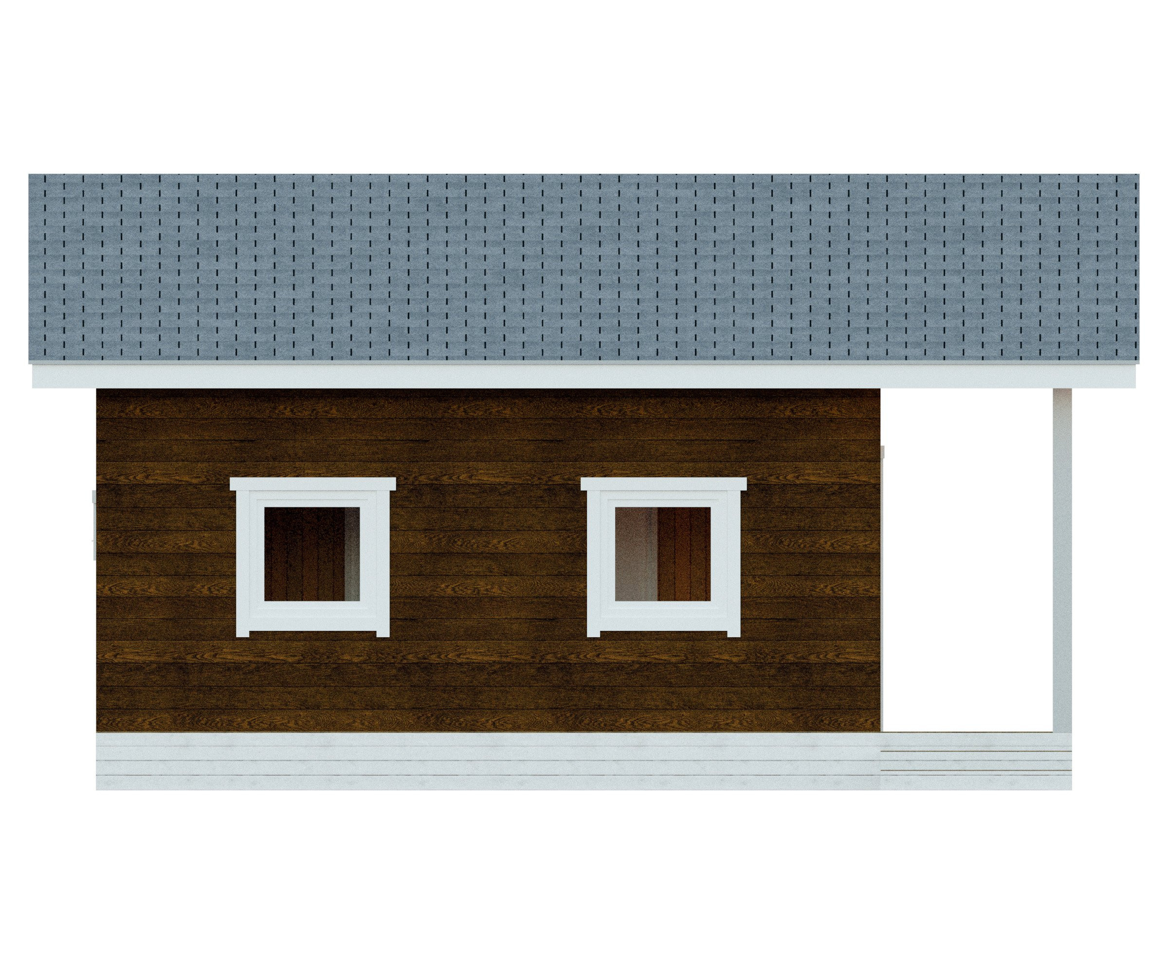 Дом 6×7,5 м. с сауной. EgrBuilder